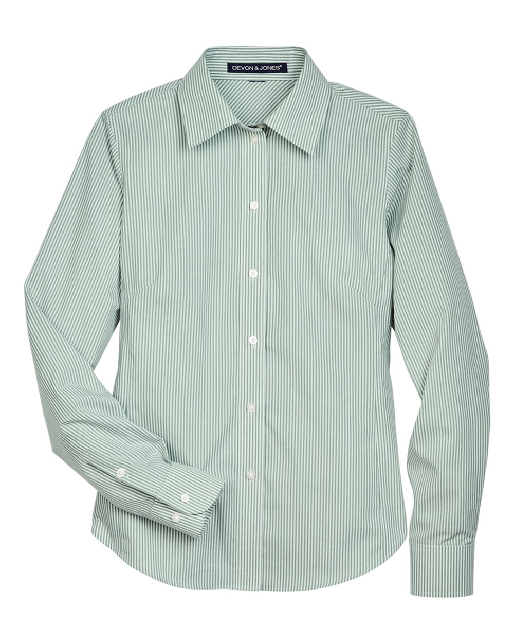 Women's Crown Collection® Banker Stripe Woven Dress Shirt - D645W 13