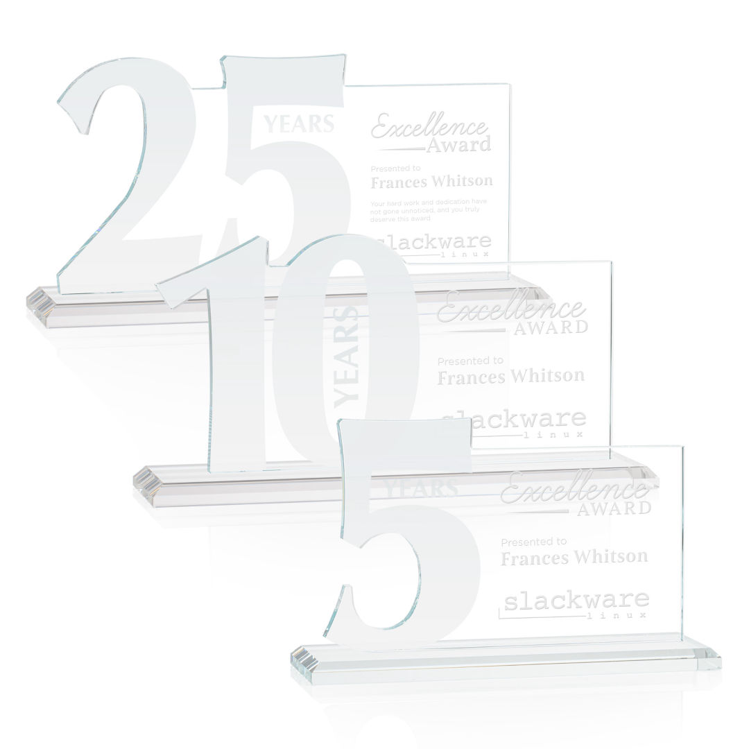 Hazelton Award - Clear, custom award with logo imprint 9