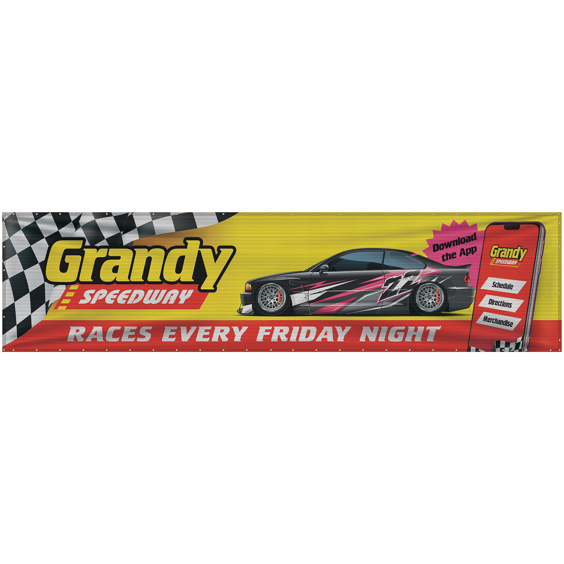 6' x 24' Premium Polyester Mesh Banner 6