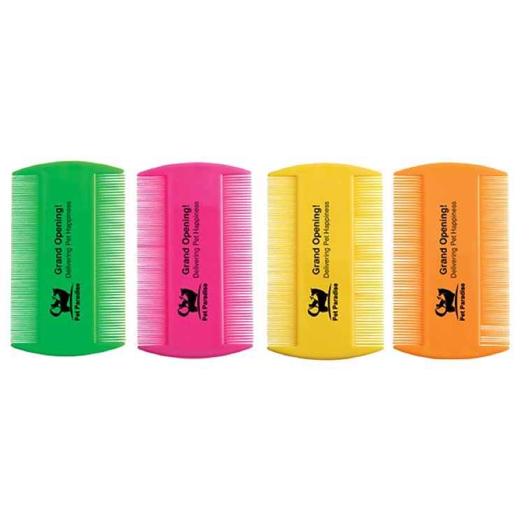 Assorted Neon Flea Comb (3.5" x 2.063")
