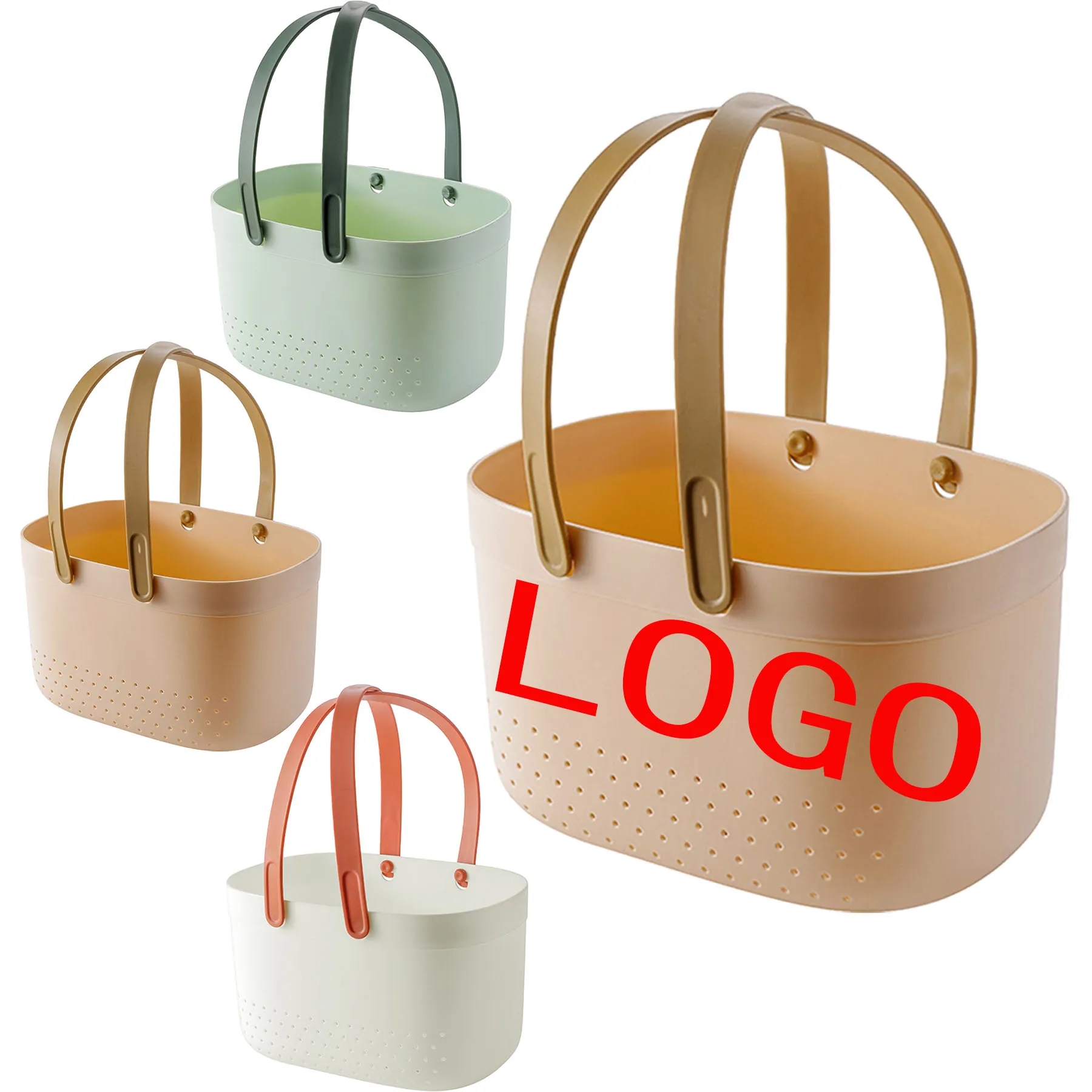 Plastic Bath Basket With Handle 5