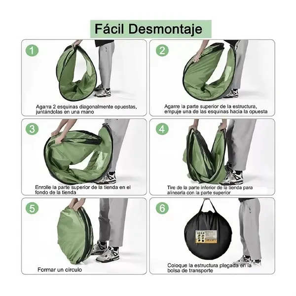 Portable Shower and Changing Tent with Camping Shelter 9