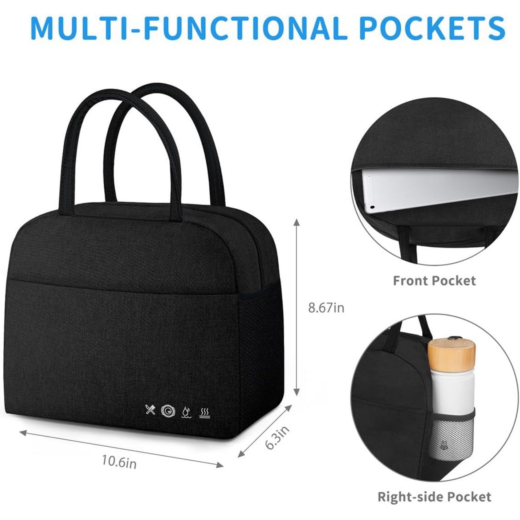 Reusable Insulated Lunch Tote Bag 2