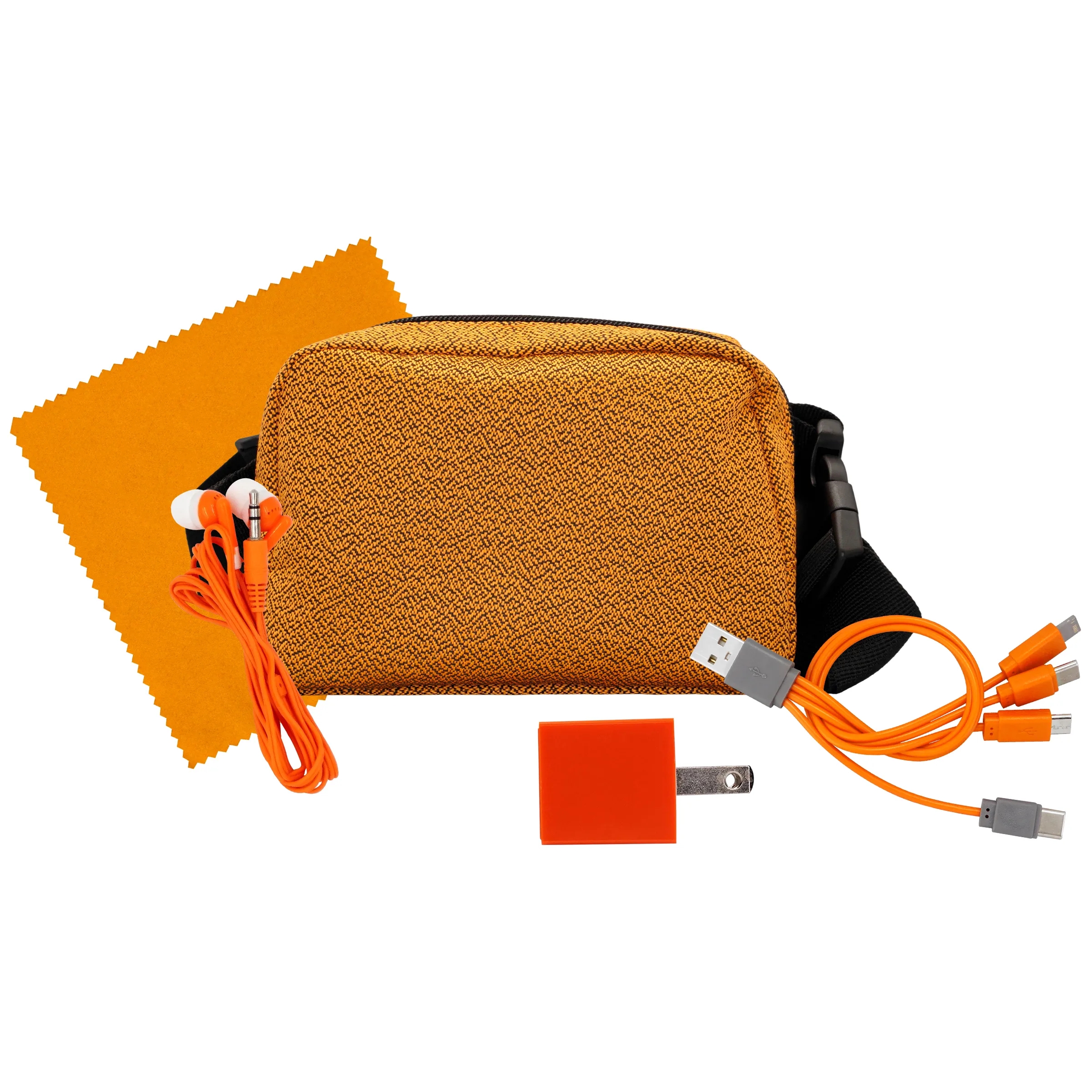 Speck Wall, Cable, Earbud and Cloth Fanny Pack Set 3