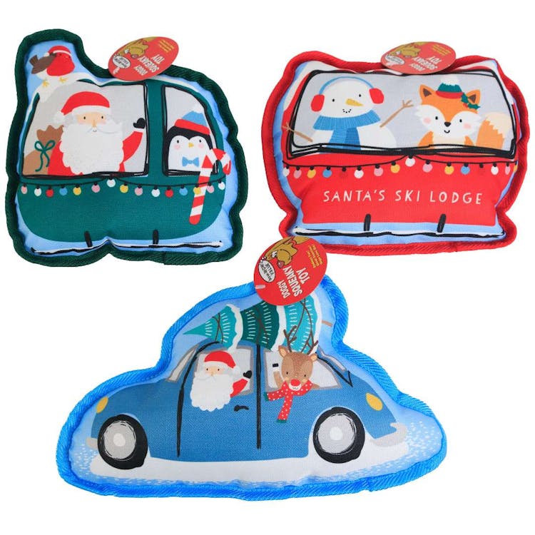 Christmas Plush Dog Toys - Assorted 2