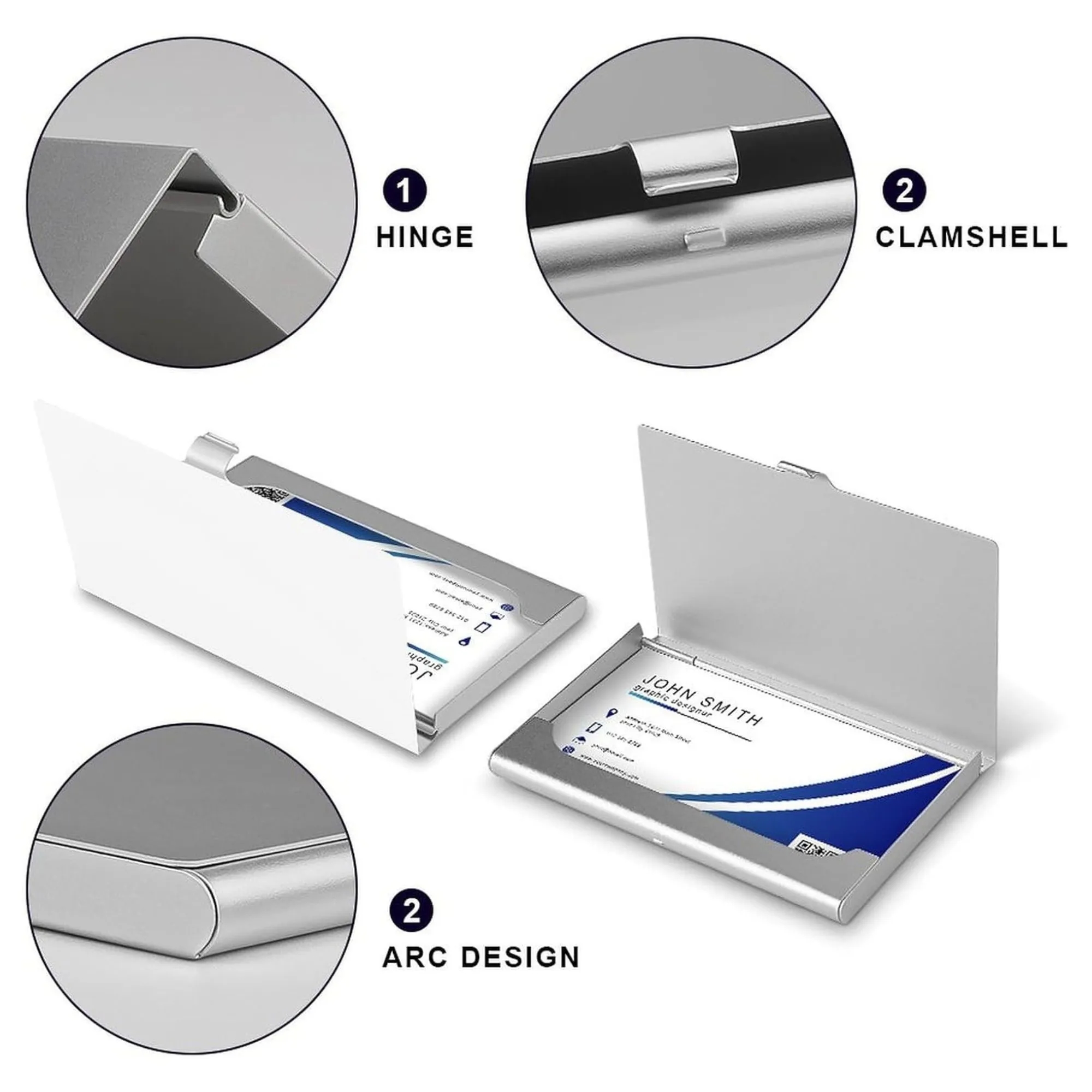 Portable Alloy Business Card Case 2