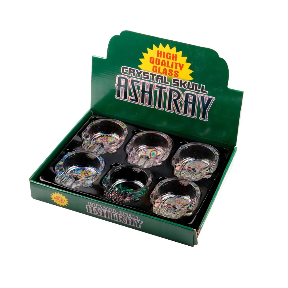 Skull Glass Cigar Ashtray 2