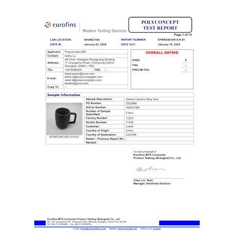 Sienna Ceramic Mug 14oz 15