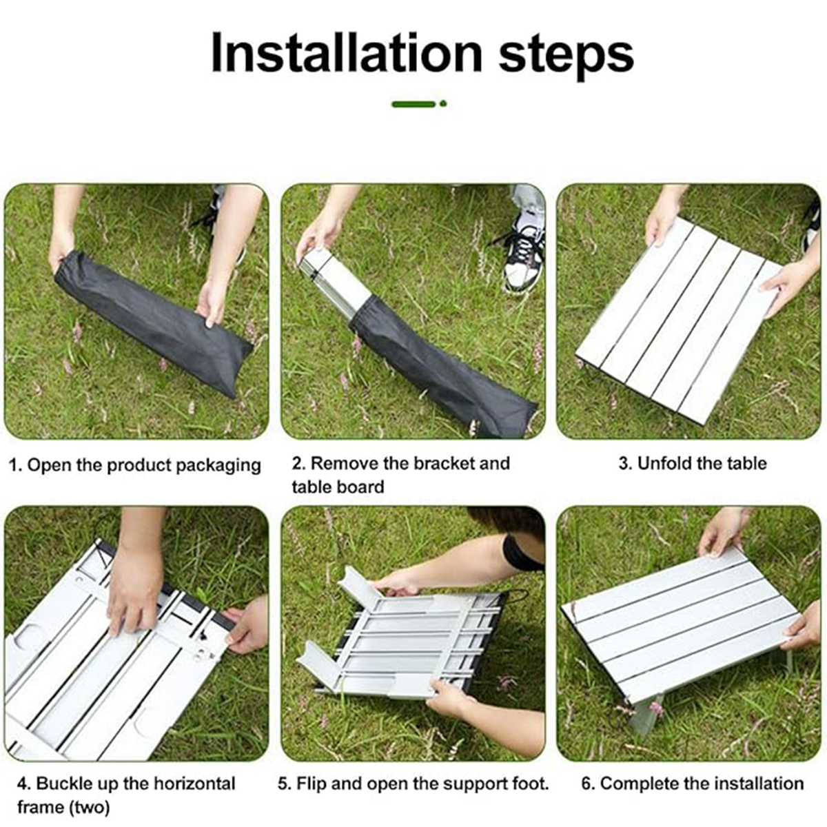 Portable Ultralight Aluminum Folding Beach Camping Table 3