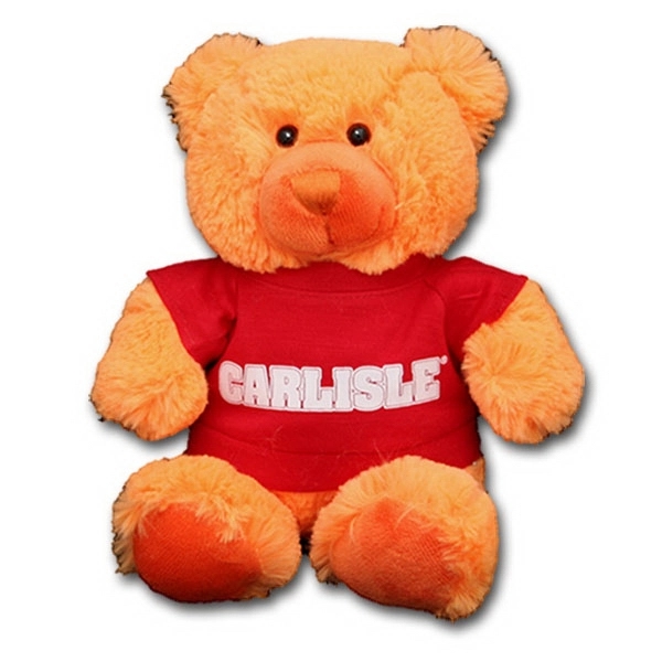 8" Bright Color Orange Bear