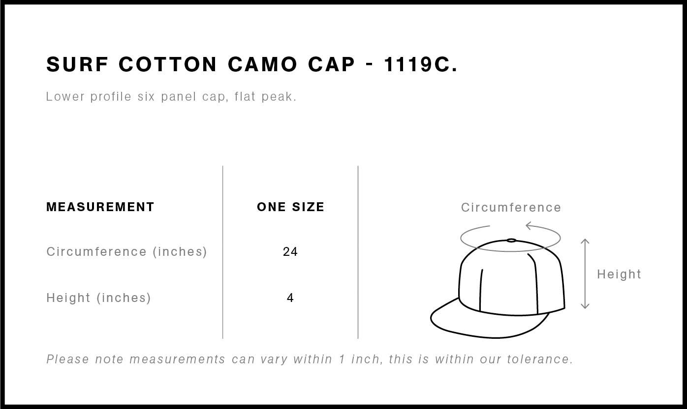 Surf Cotton Camo Cap | 1119C 13