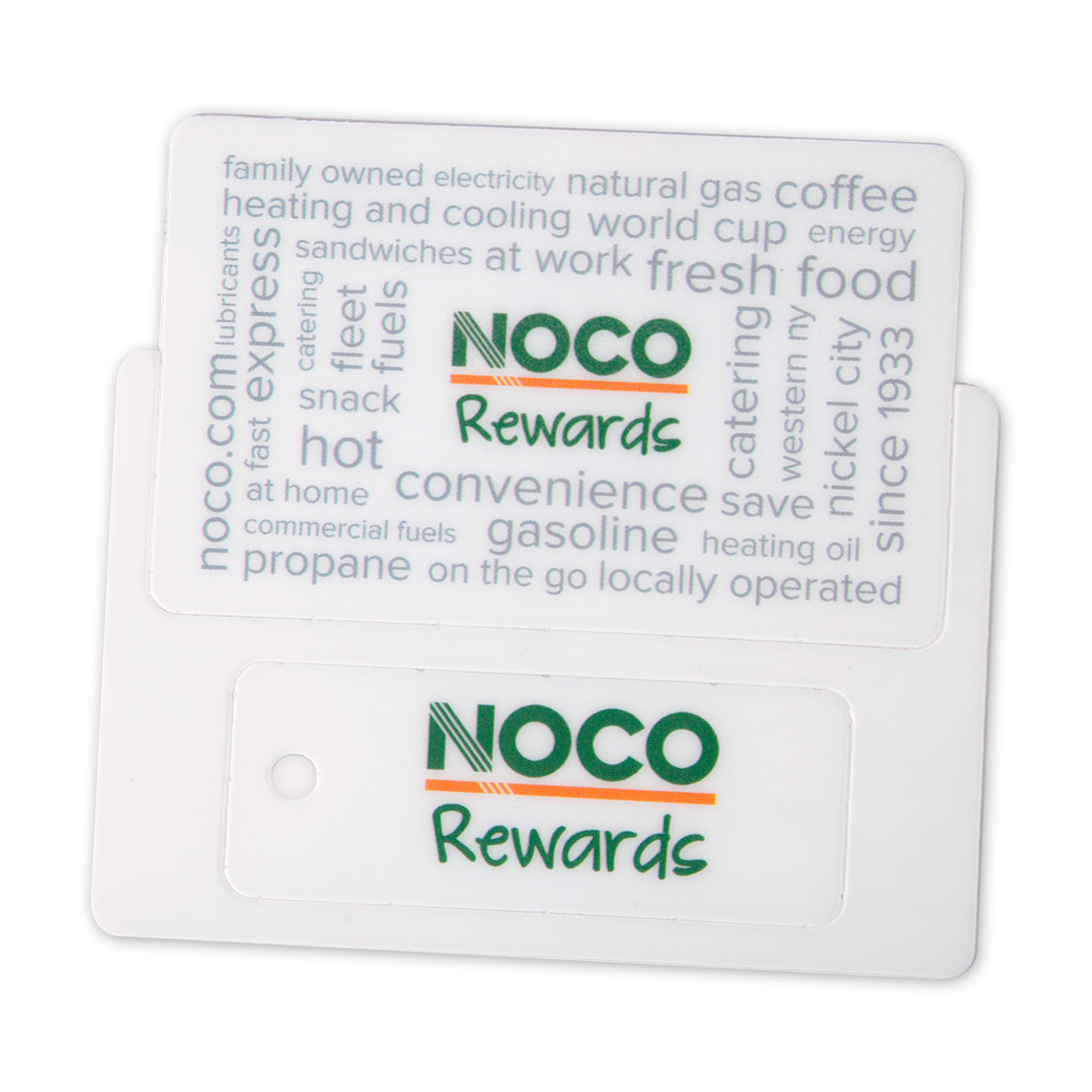 Plastic Card with Key Tag and Magstripe 2