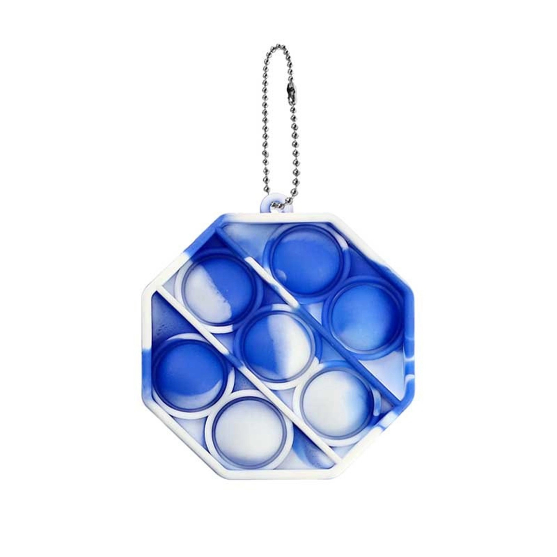 Octagonal Push Bubble Keychain 3