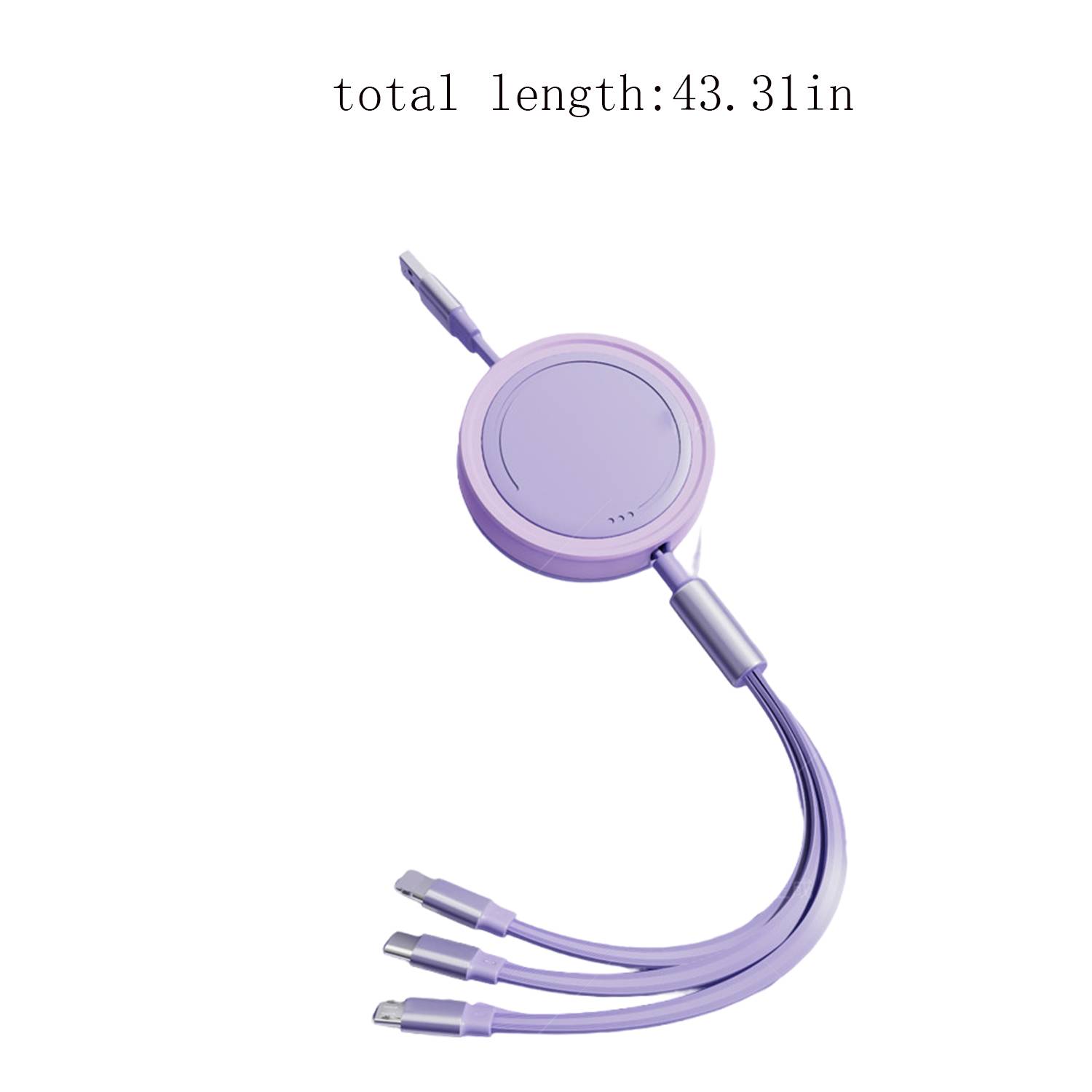 66W 3 in 1 Retractable Fast Charging Cable 3