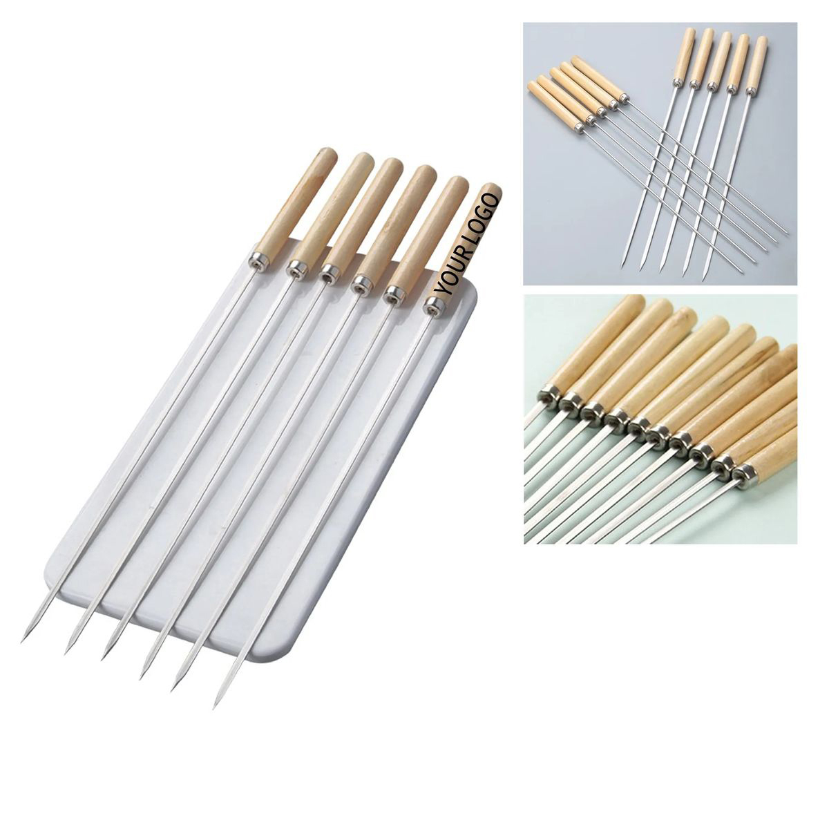 Durable Stainless Steel Grill Skewer for Meats 2