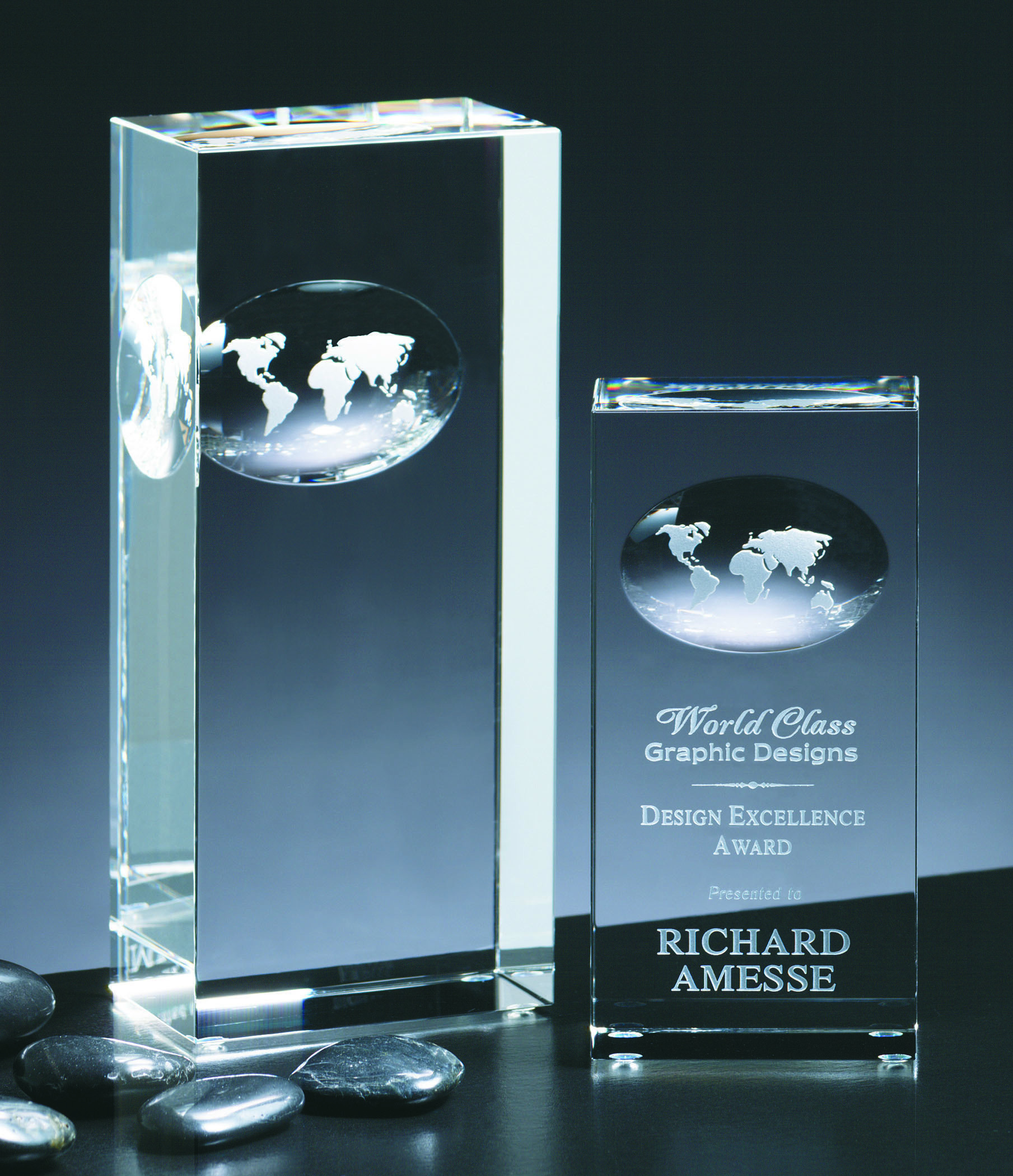 Crystal Atlas Award (2"x5"x1") 2