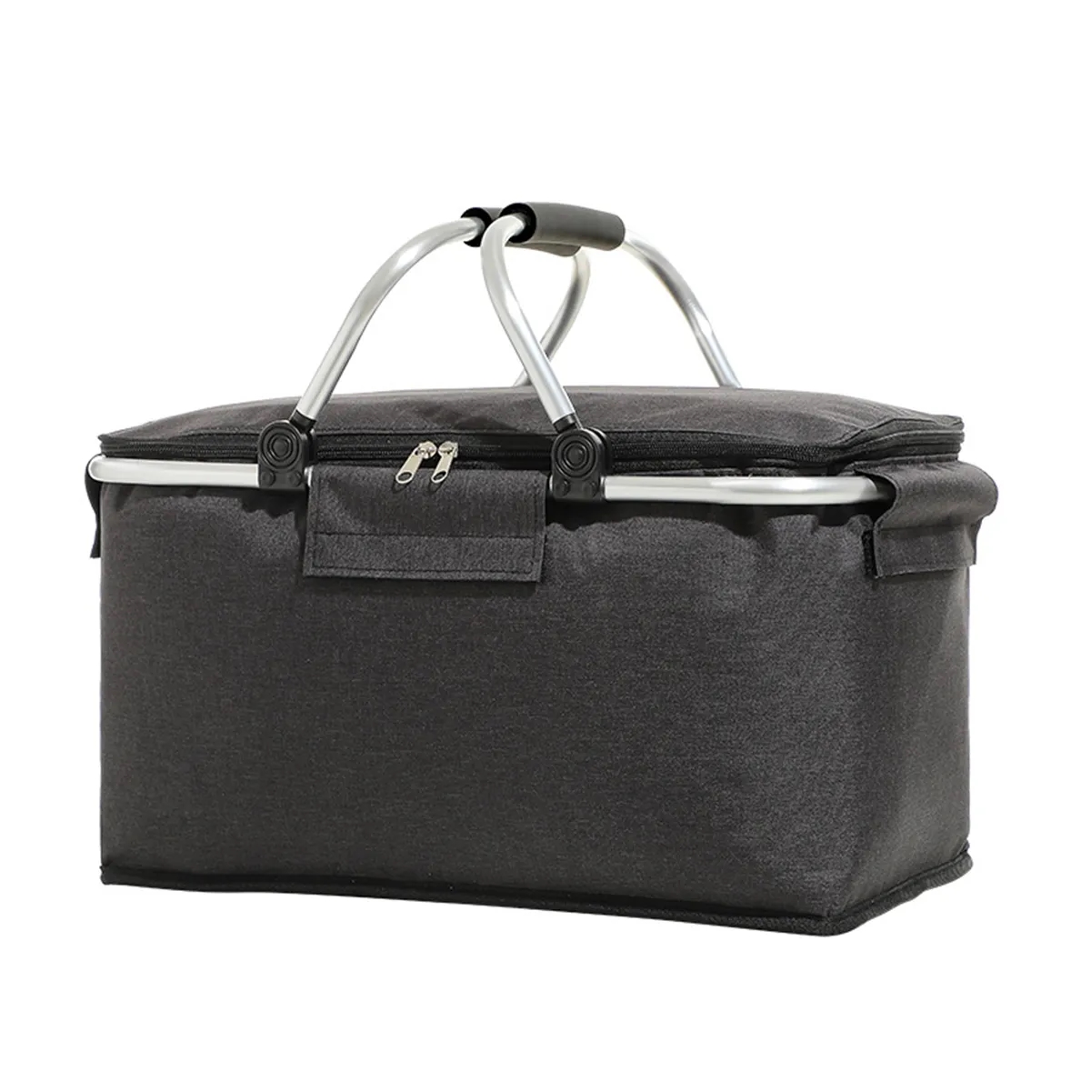 Insulated Folding Picnic Basket Travel Camping Shopping Bag 4