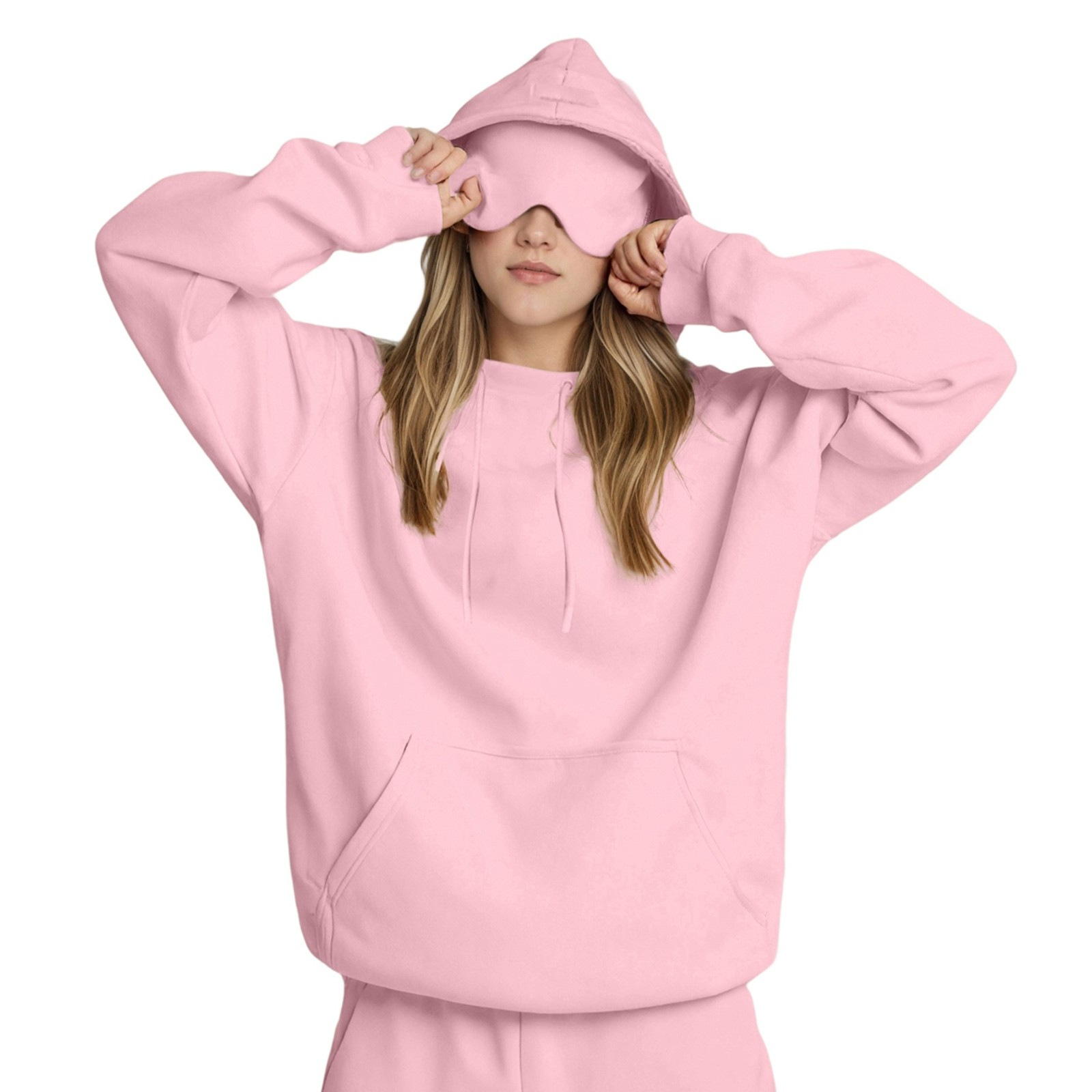 Womens Hoodie with Eye Mask 8