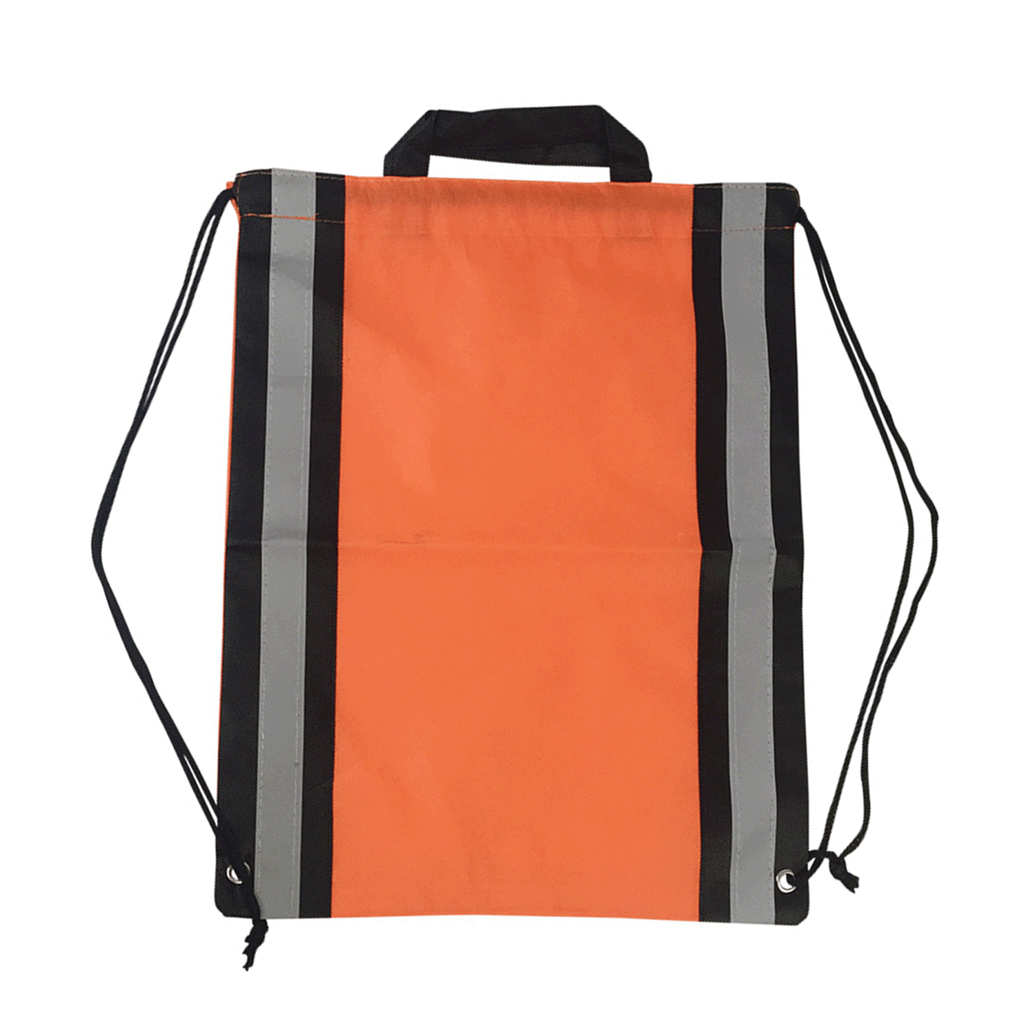 Reflective Custom polyester gym sport Drawstring Backpack 8