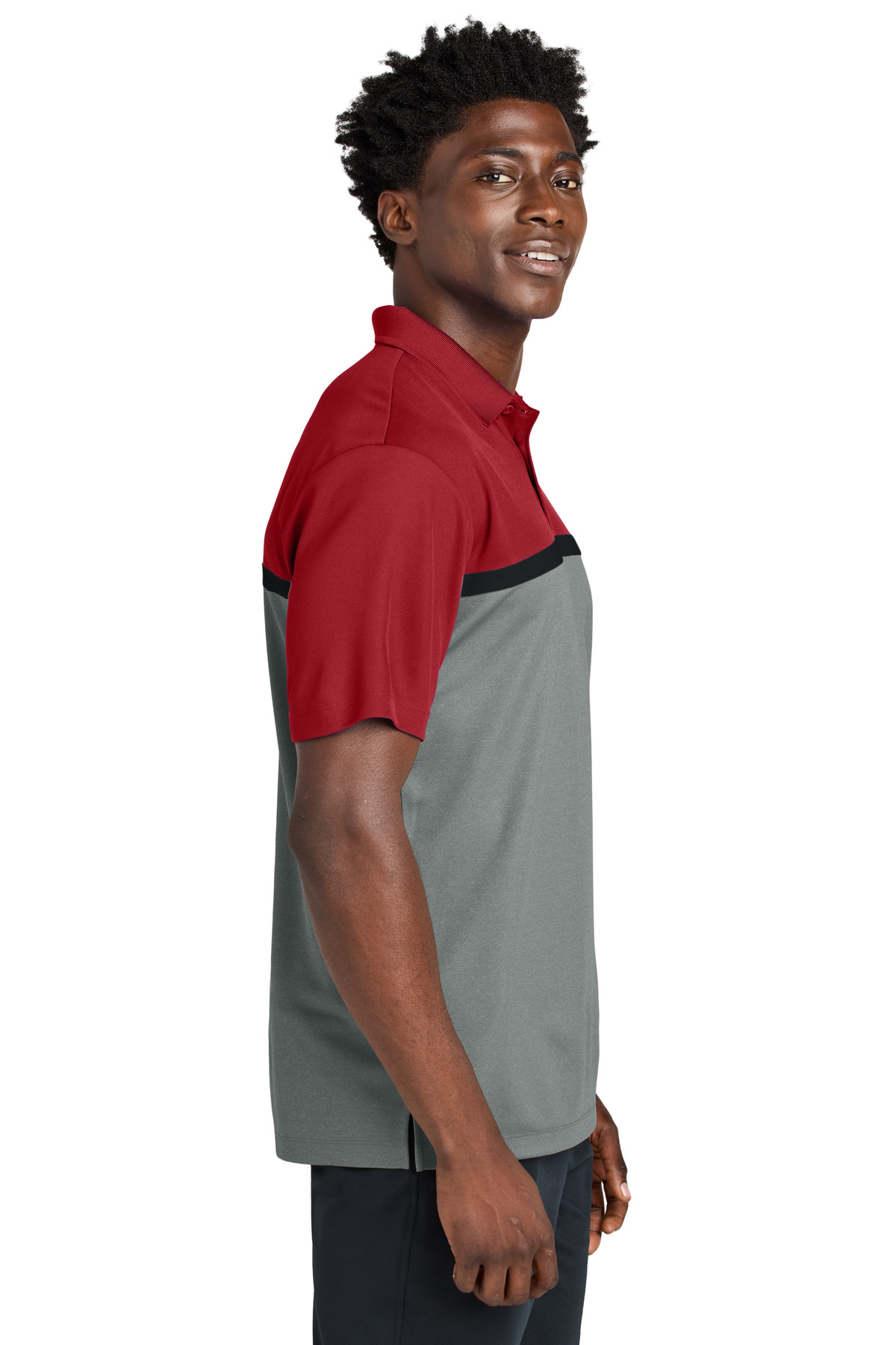 Sport-Tek UV Micropique Colorblock Polo ST741 14