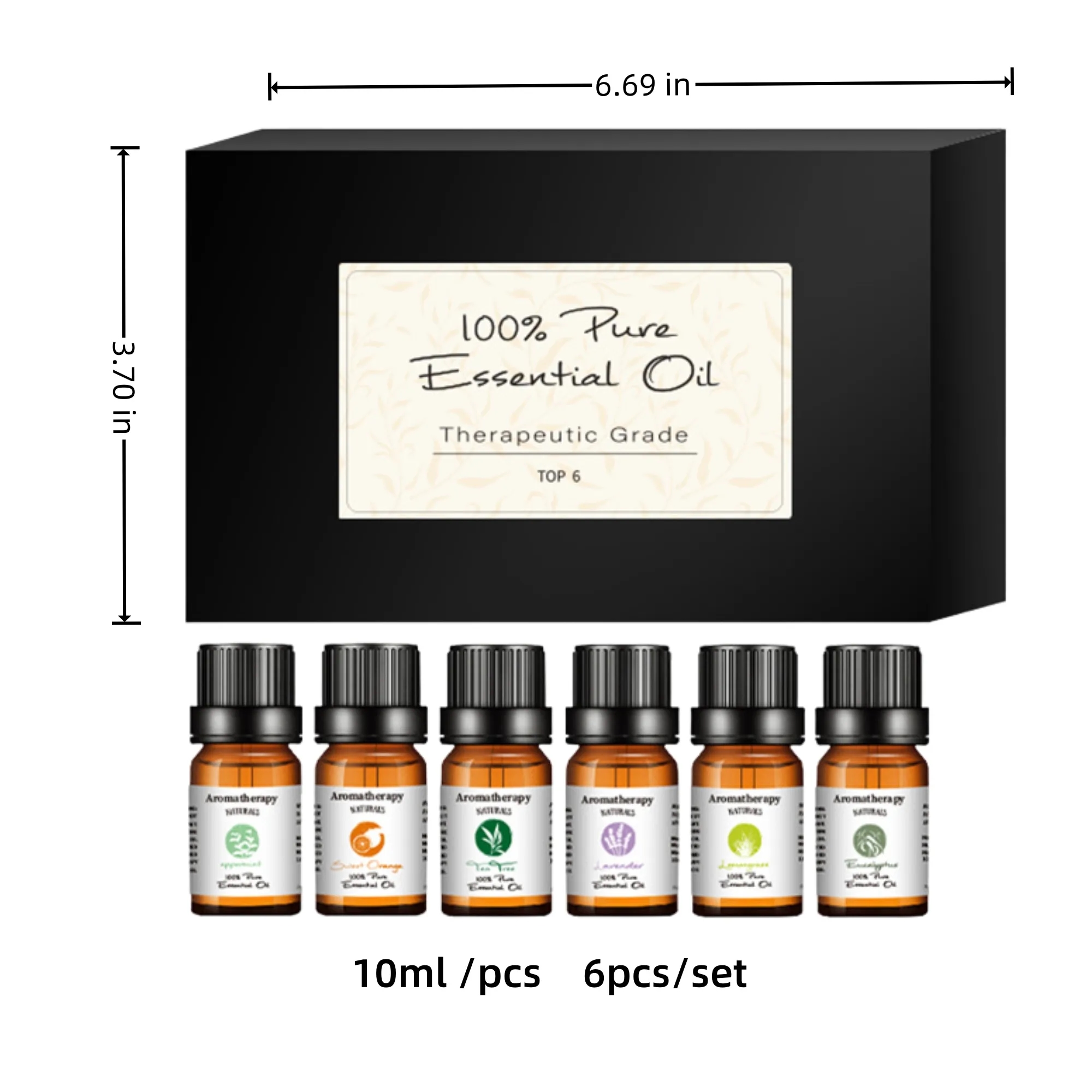 Essential Oil Kit, 10ml Pure, Aromatherapy Gift 5