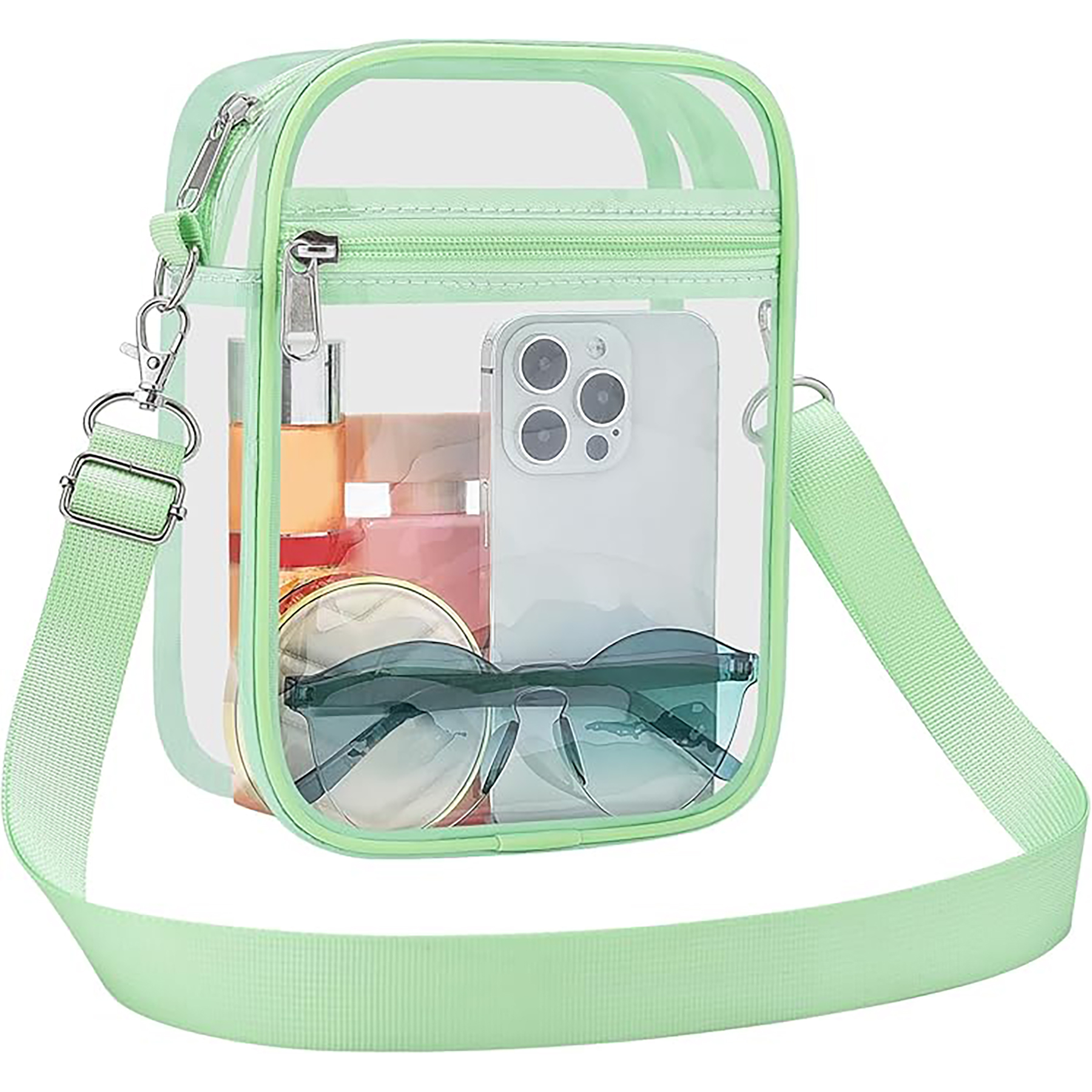 Men's and Women's Transparent Crossbody Wallet 17