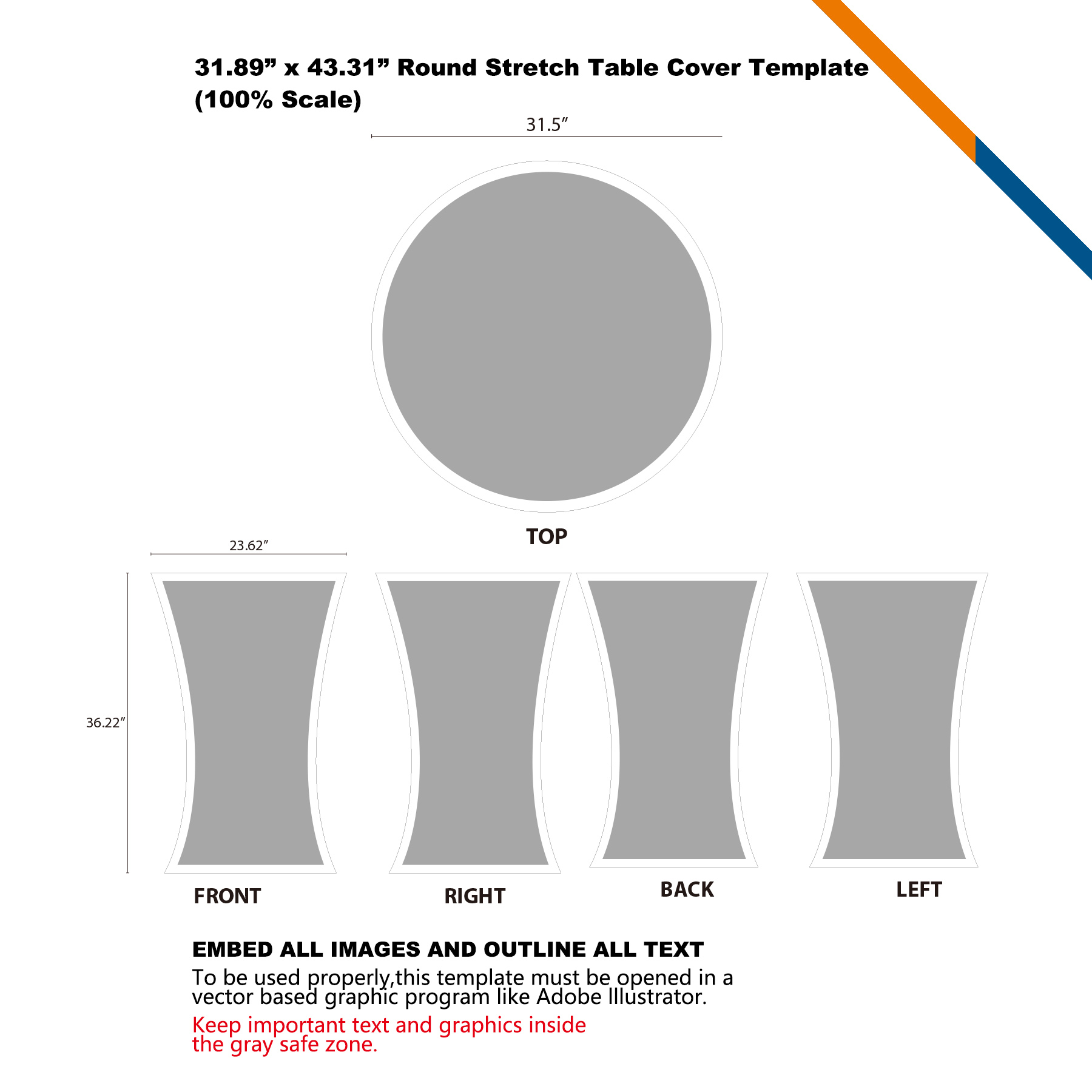 Jalus Round Stretch Table Throw 3