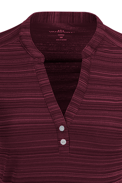 Women's Vansport Strata Textured Henley 25