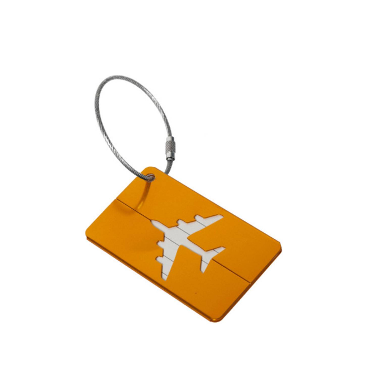 Aircraft-shaped Aluminum Luggage Tag 9