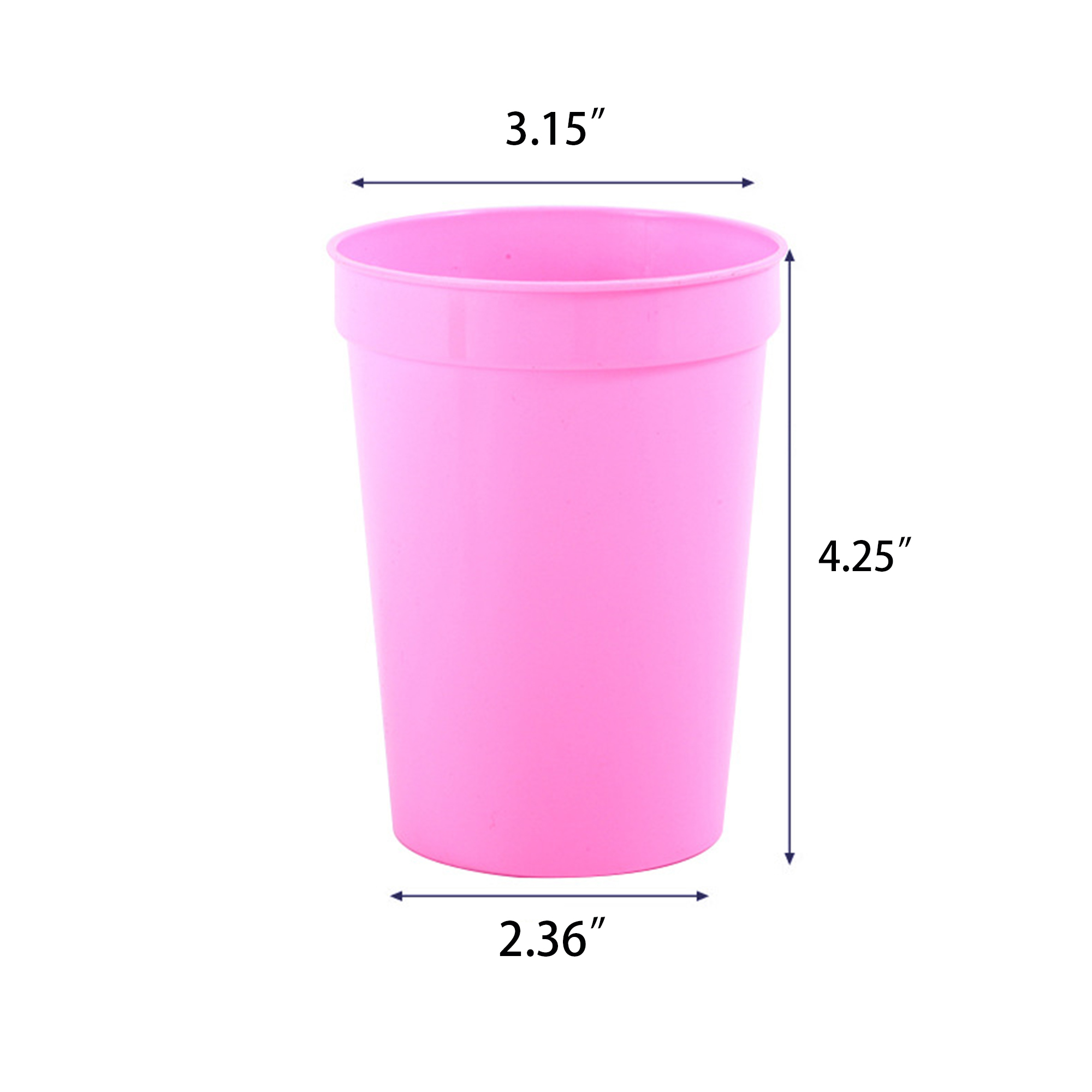 12oz Reusable Plastic Stadium Cup 3