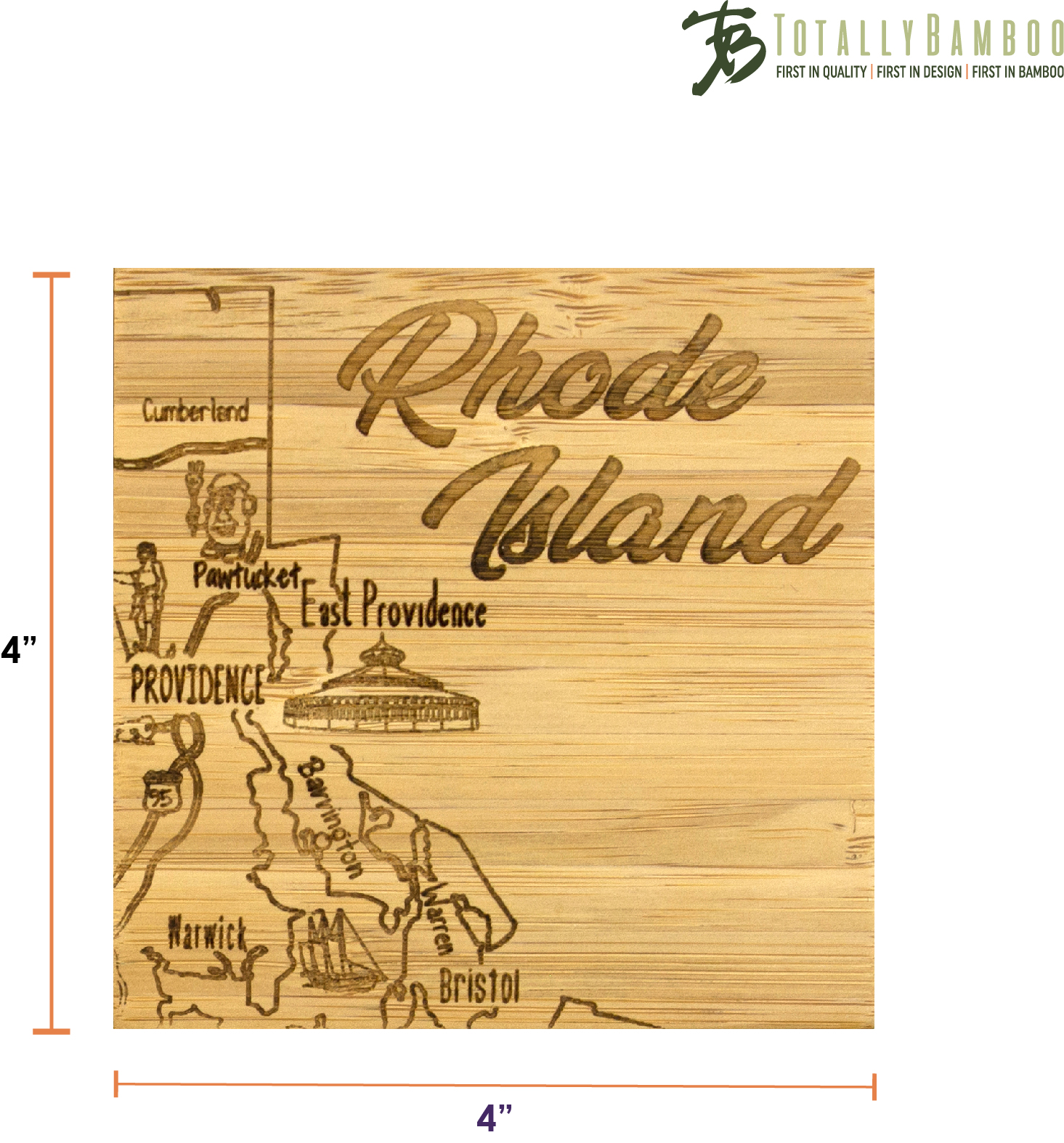 Rhode Island Puzzle Coaster Set 14