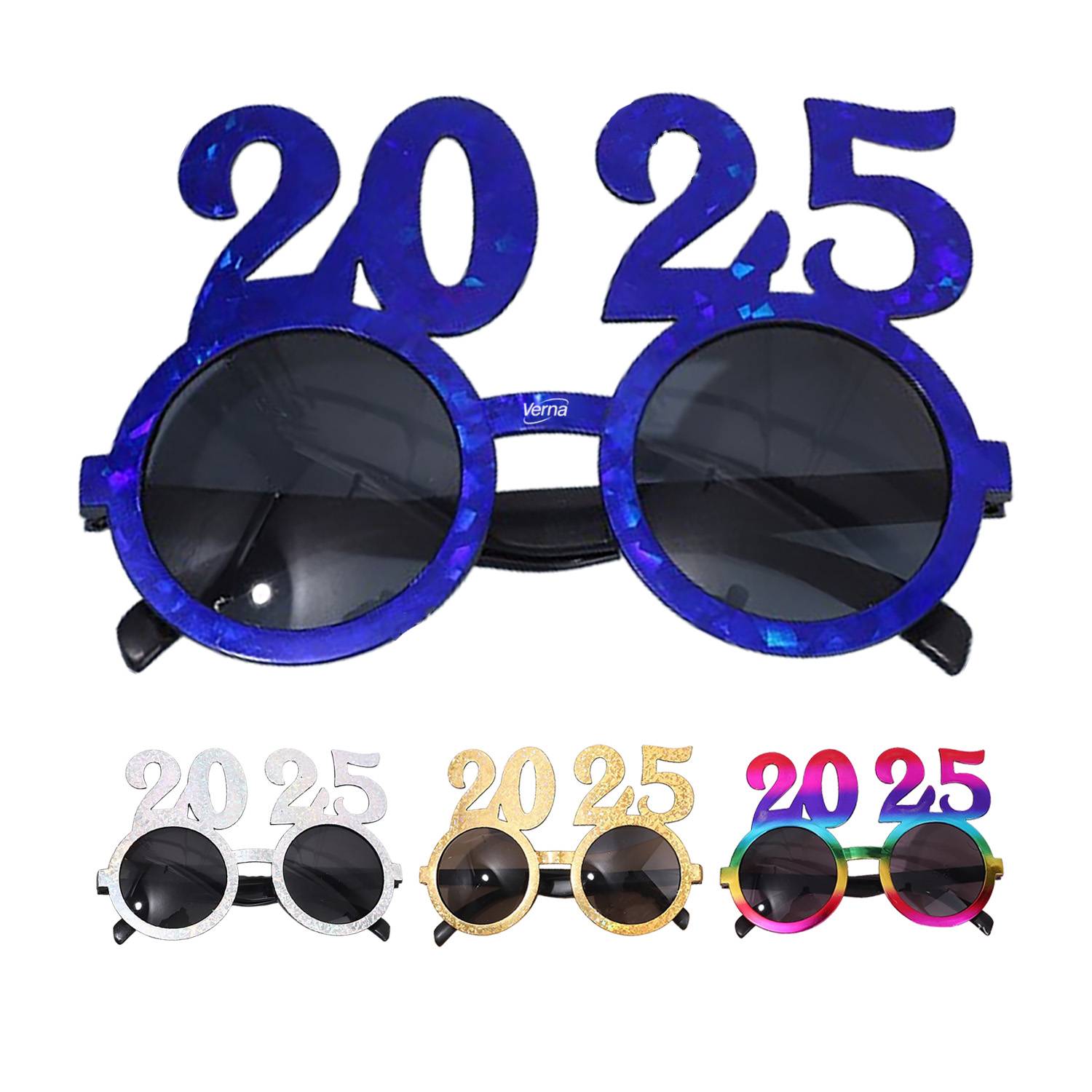 2025 New Year Round Shaped Party Glasses 2