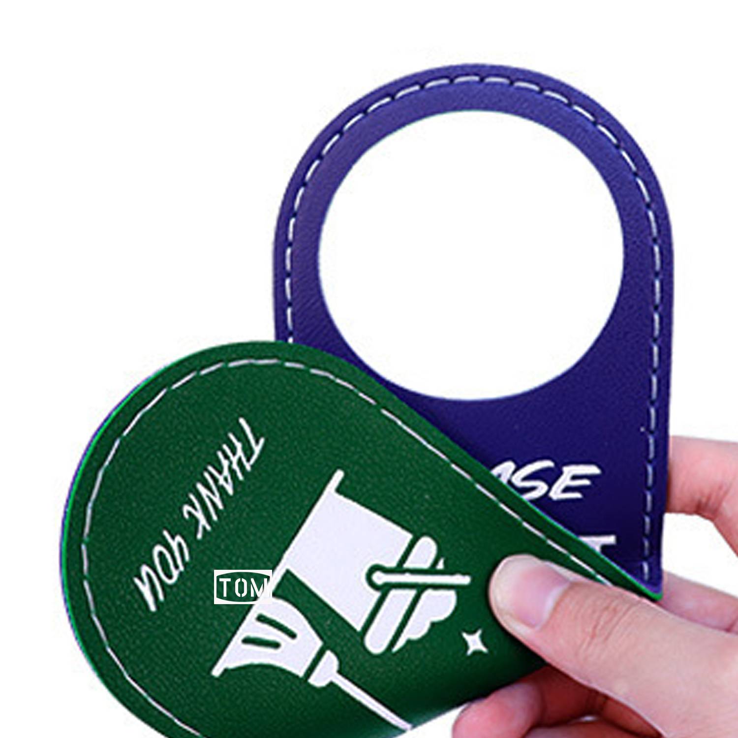 Hotel Rooms Black/Green Do Not Disturb Door Hanger Sign 3
