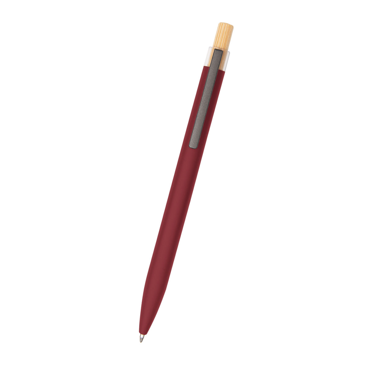 Recycled Aluminum Pen With Bamboo Plunger 9