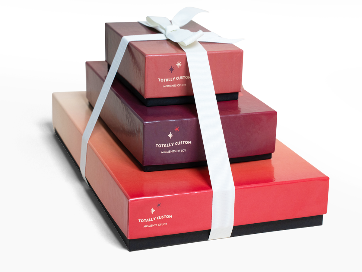 Indulgent 3-Tiered Gift Tower with Luxury Custom Packaging