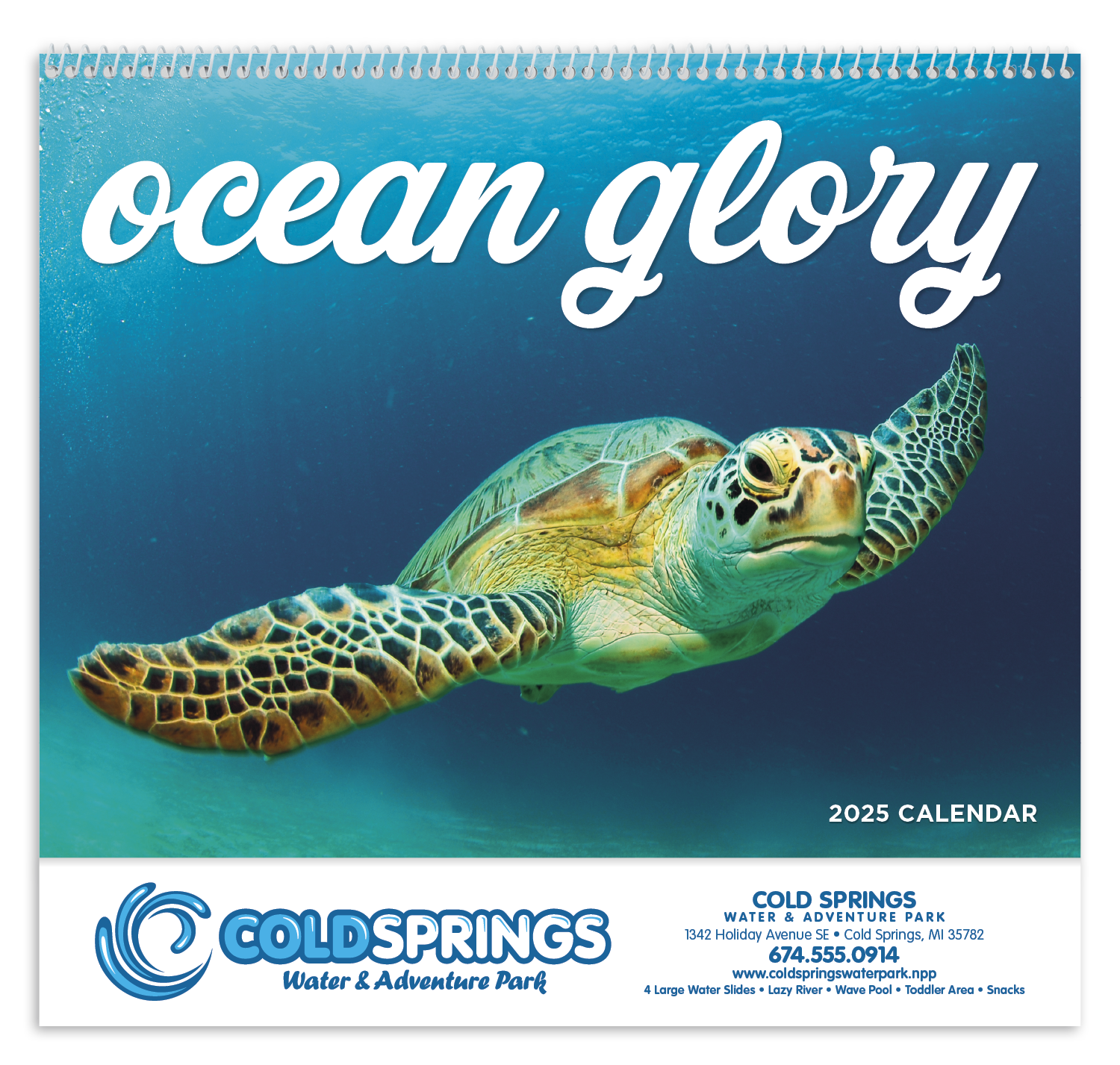 Good Value™ Ocean Glory - Spiral Calendar 9