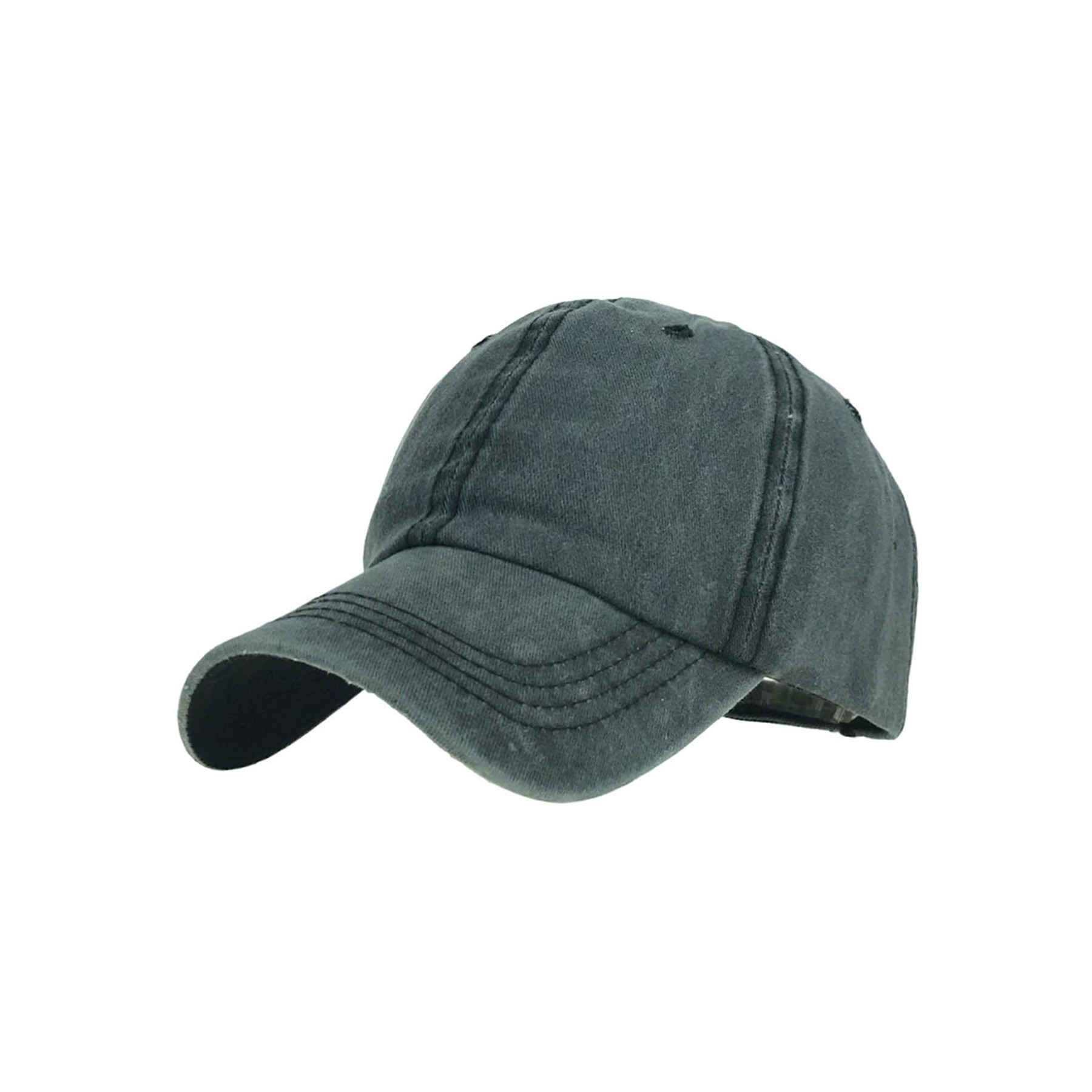 Washed Denim Baseball Cap 11
