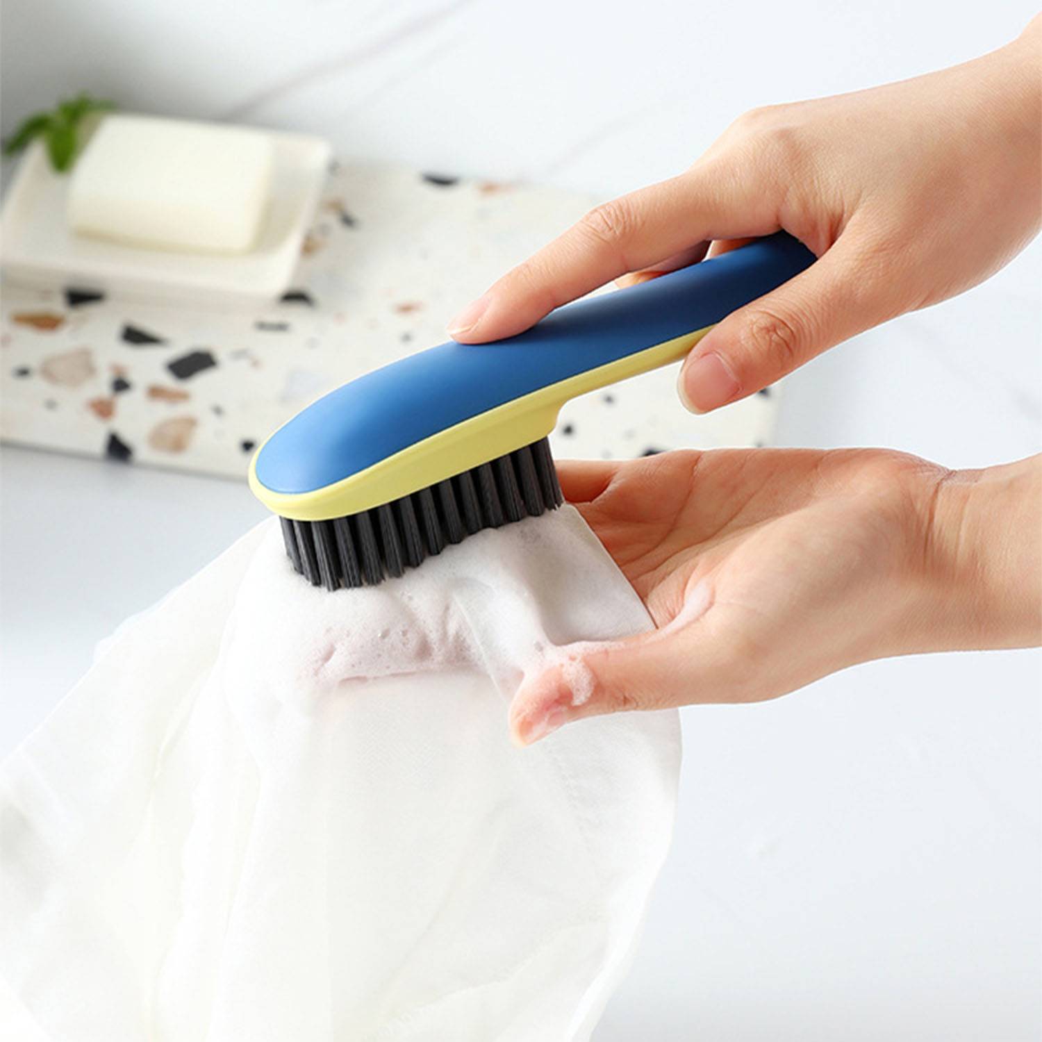 Household long-handled soft-bristled shoe brush 5