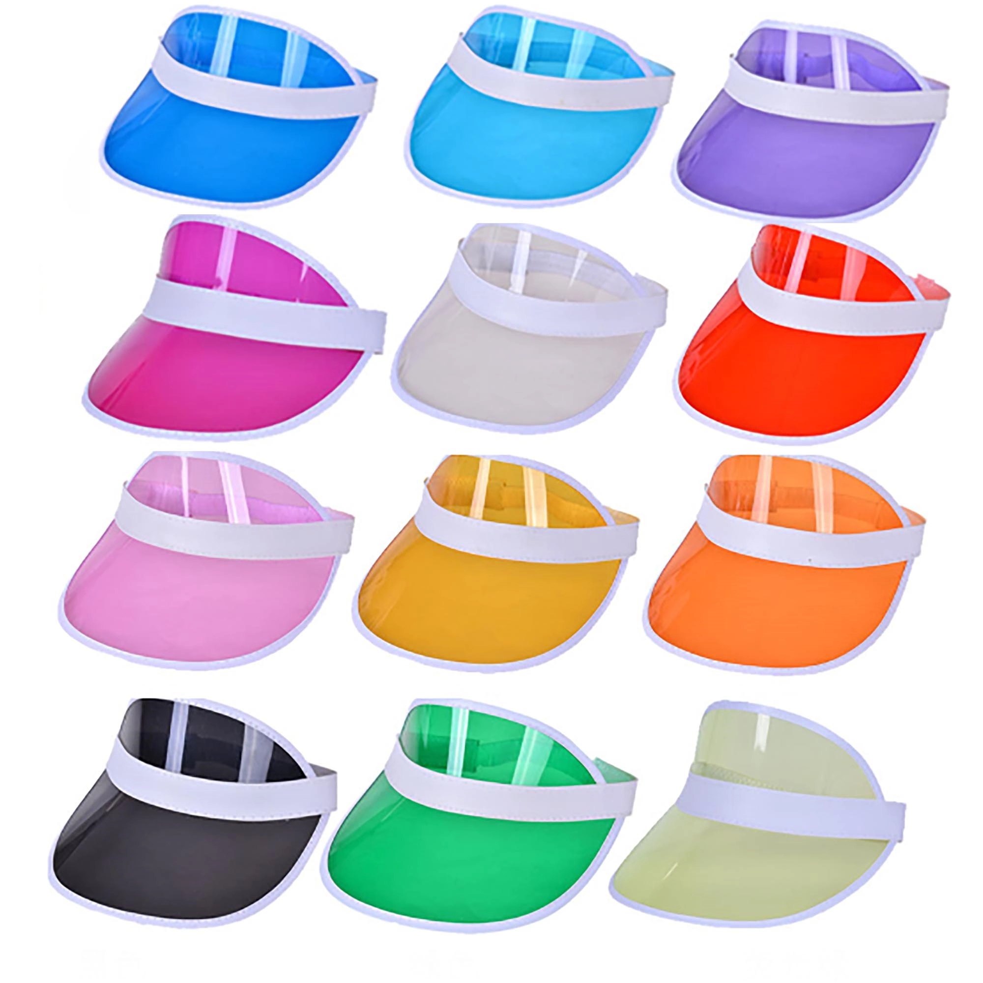 PVC Clear Sun Visor Cap 1