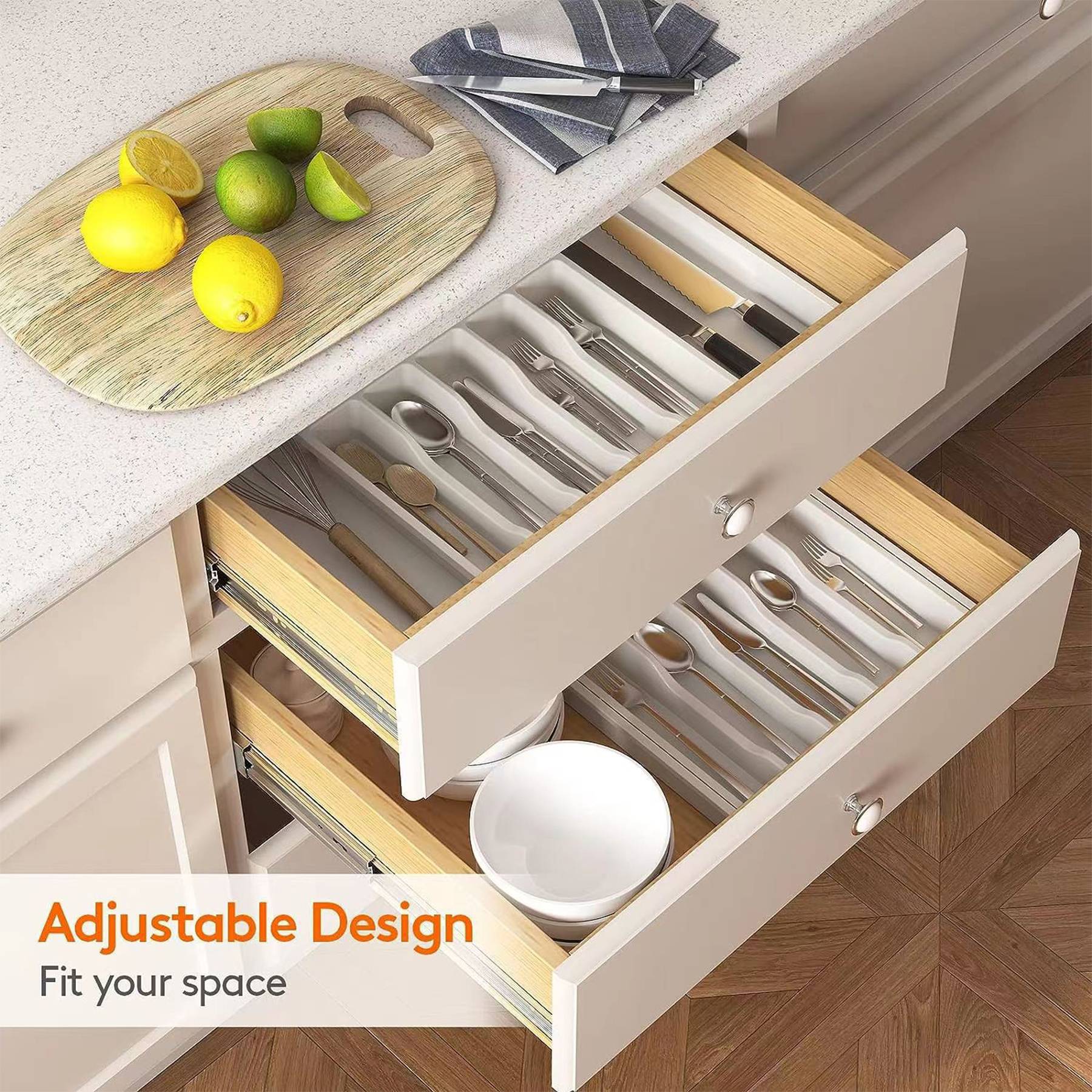 Plastic Expandable Utensil Tray 5