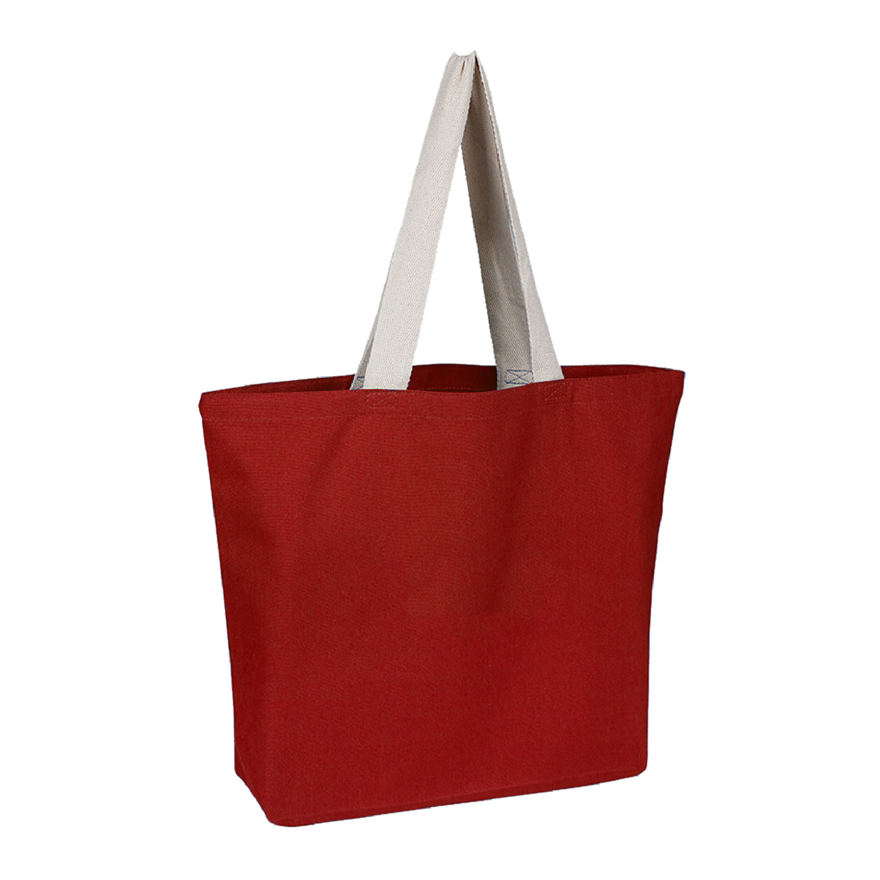 12 oz. 100% Cotton Canvas Colored Beach Bag 1