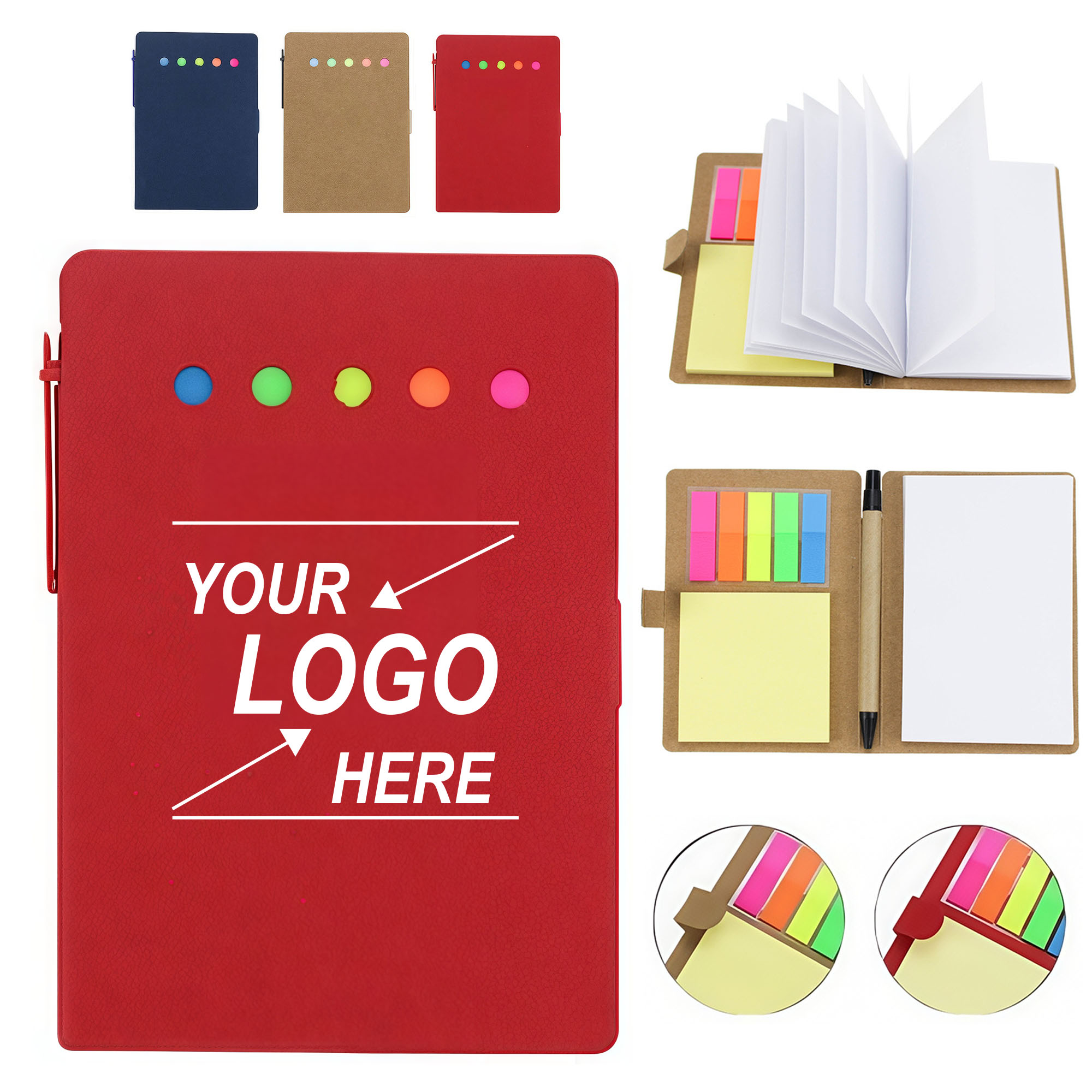 Custom Logo Memo Notepad with Pen 3