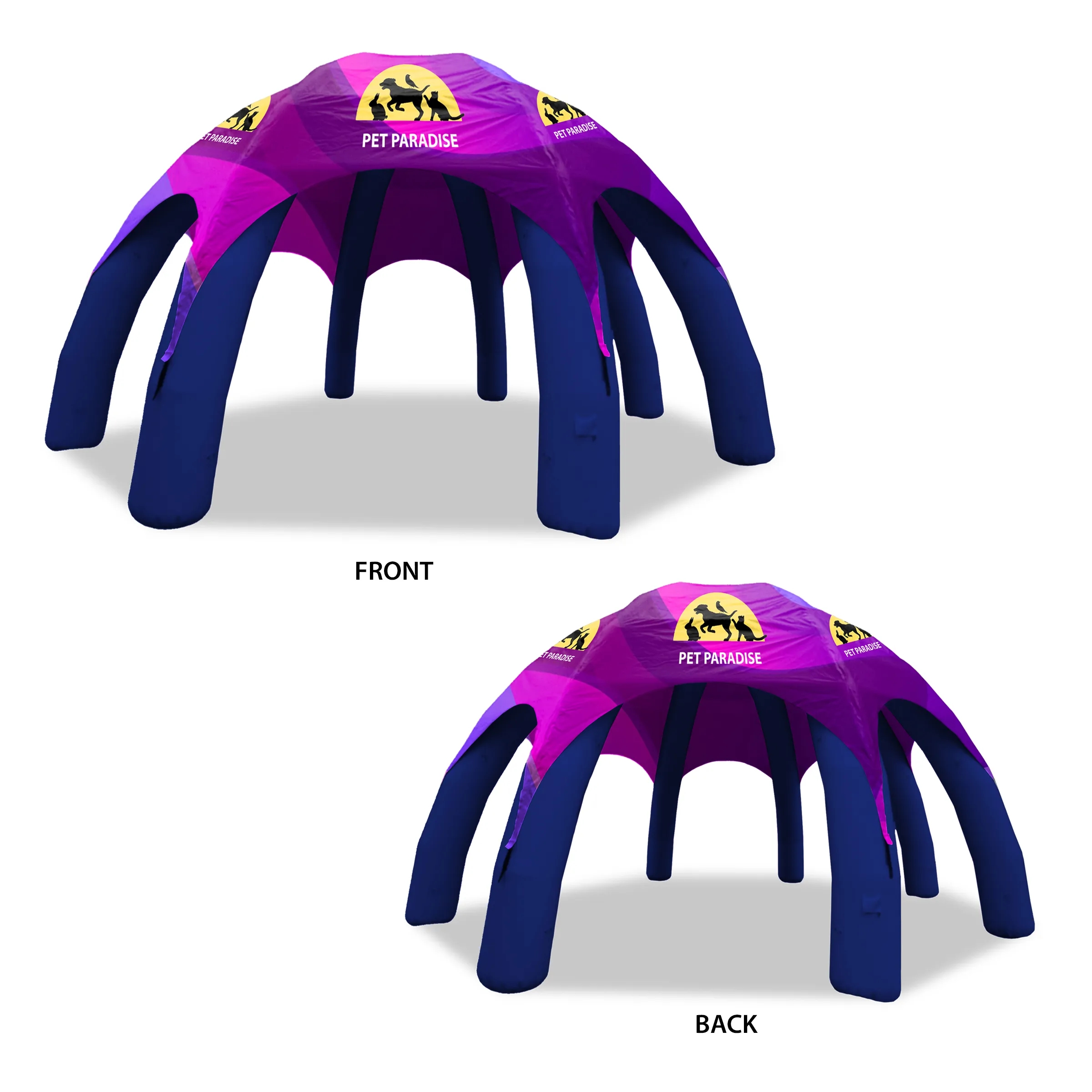 30' Custom Inflatable Spider Tent with 8 legs with Canopy 2