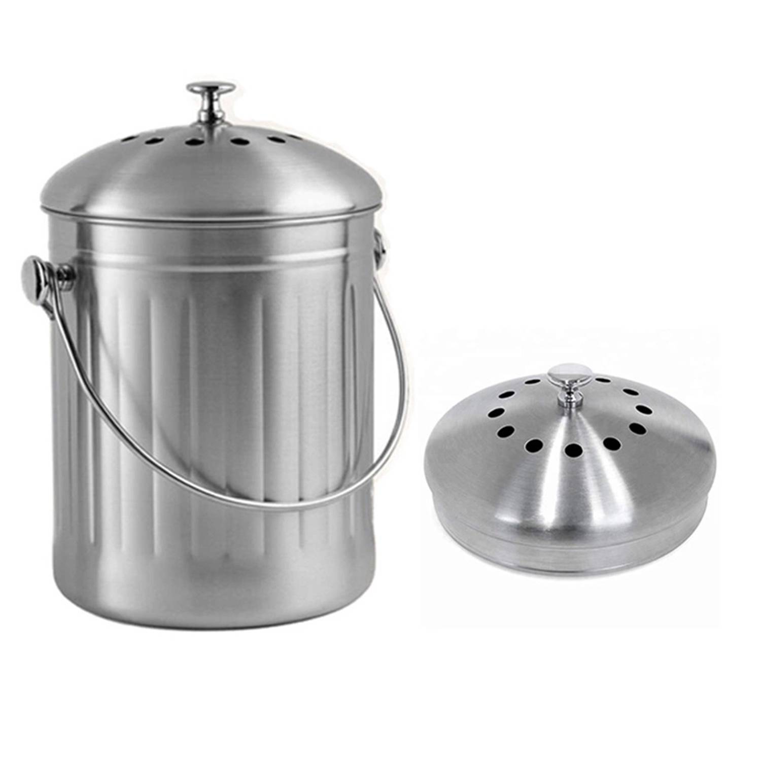 Stainless Steel Kitchen Compost Containers 5