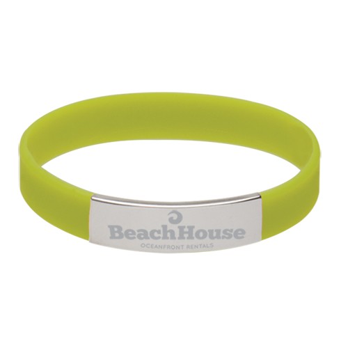 Silicone Bracelet w/Metal Accent 15