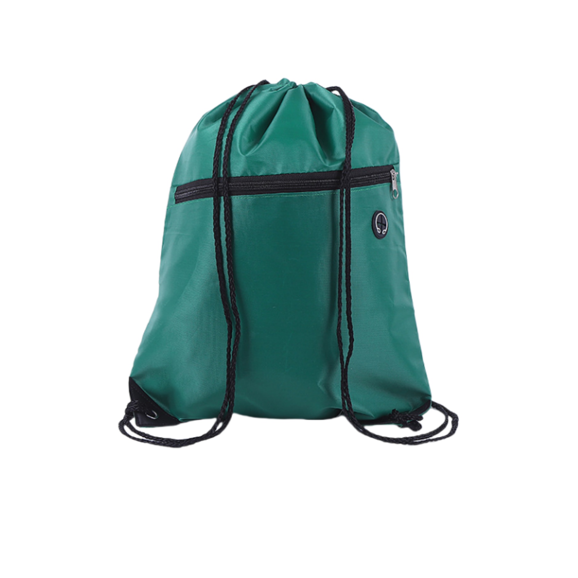 Drawstring Backpack Bag With Front Zipper 10