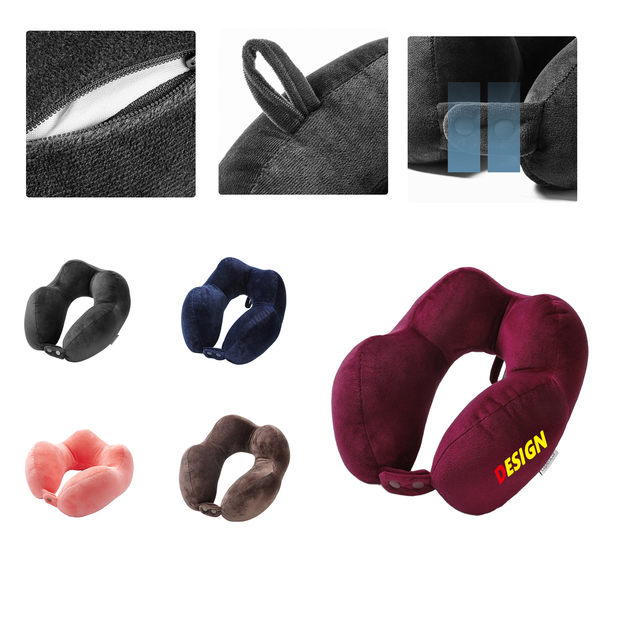 MOQ50 Personalized U-Shaped Travel Pillow 1