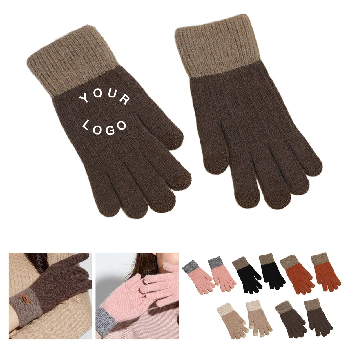 Soft Wool Touchscreen Fleece Gloves 3