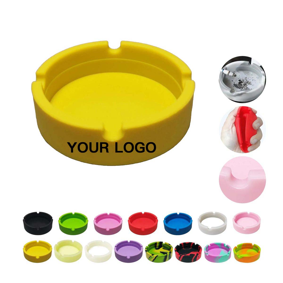 Portable Silicone Ashtray with Easy Clean Design 8