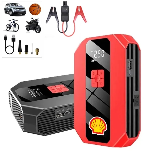 Portable Emergency battery booster Jump Starter w/ Air Pump 2